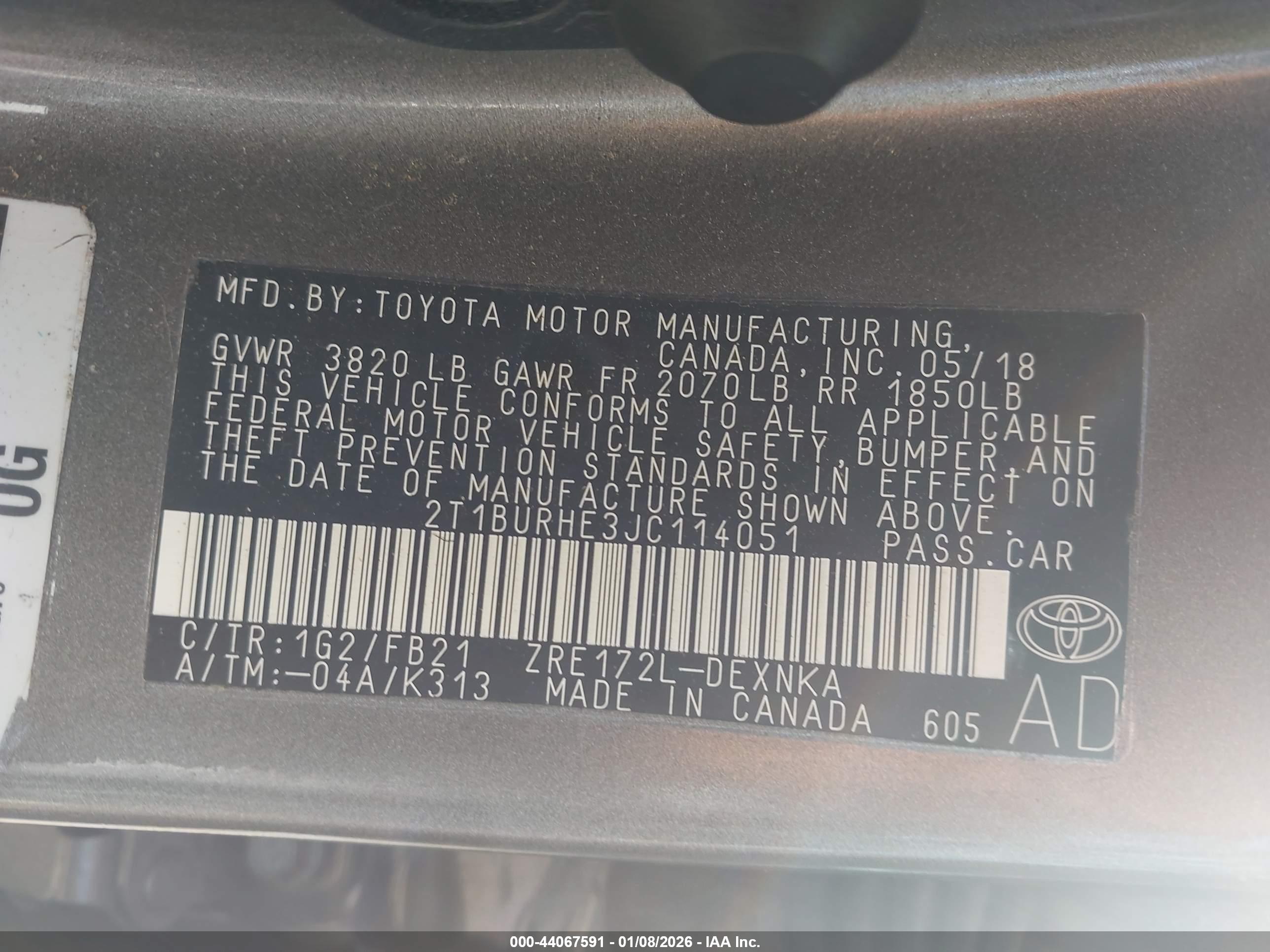 TOYOTA COROLLA image 9