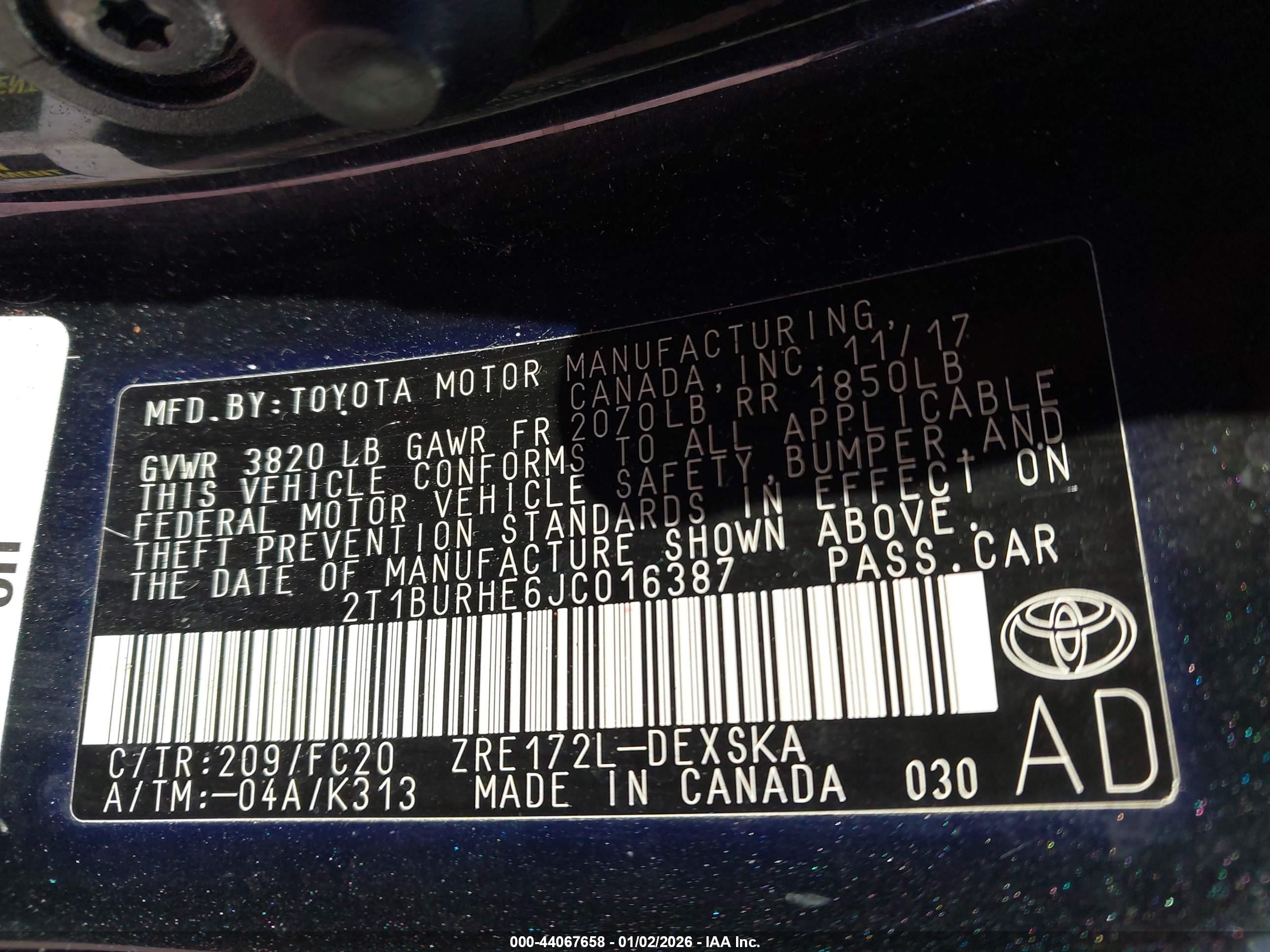 TOYOTA COROLLA image 9
