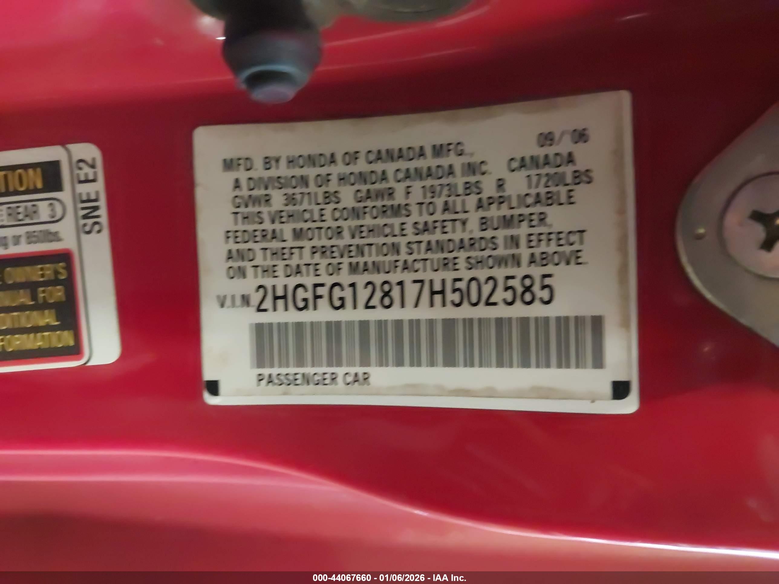 HONDA CIVIC image 9