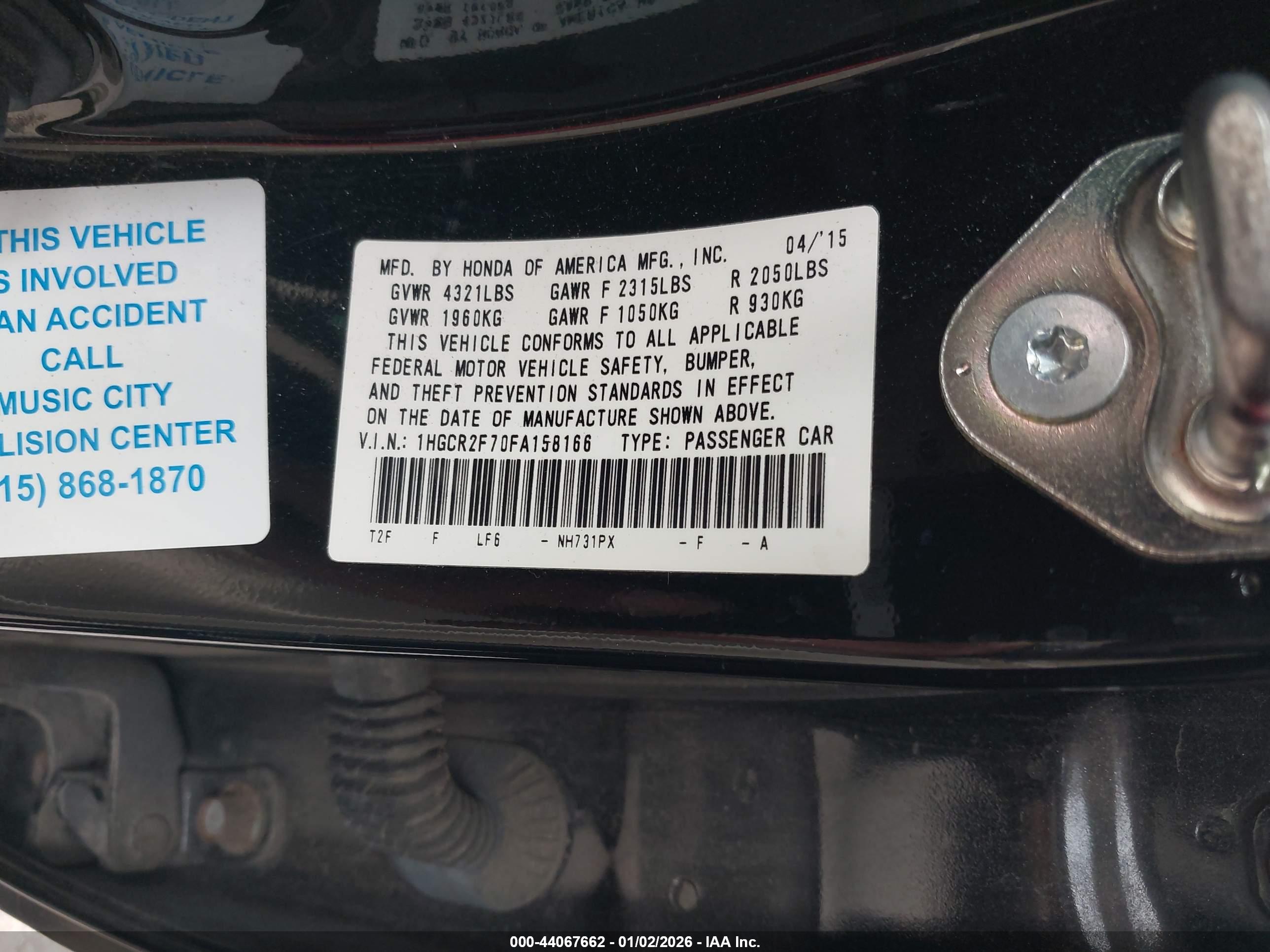 HONDA ACCORD image 9