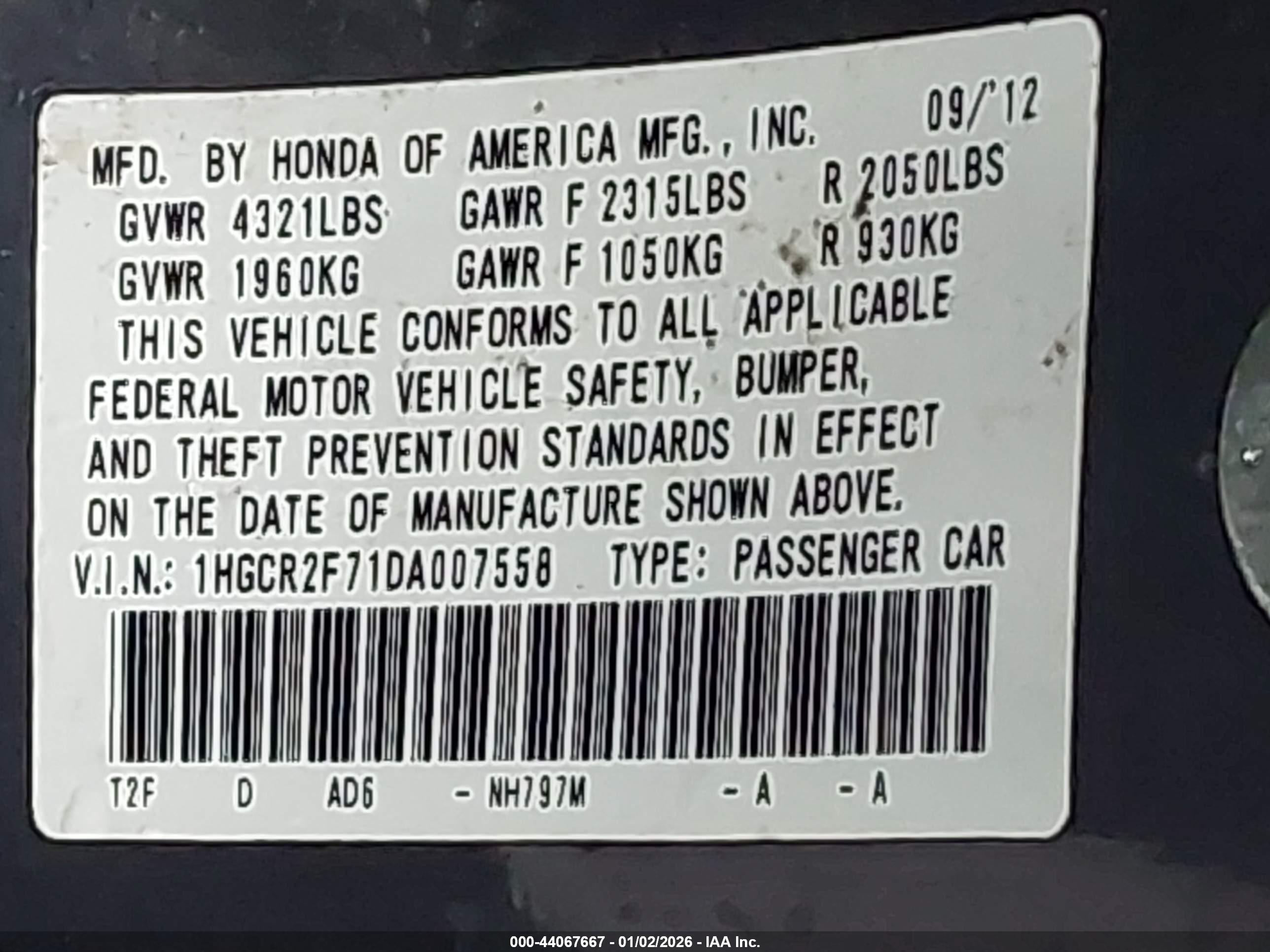 HONDA ACCORD image 9