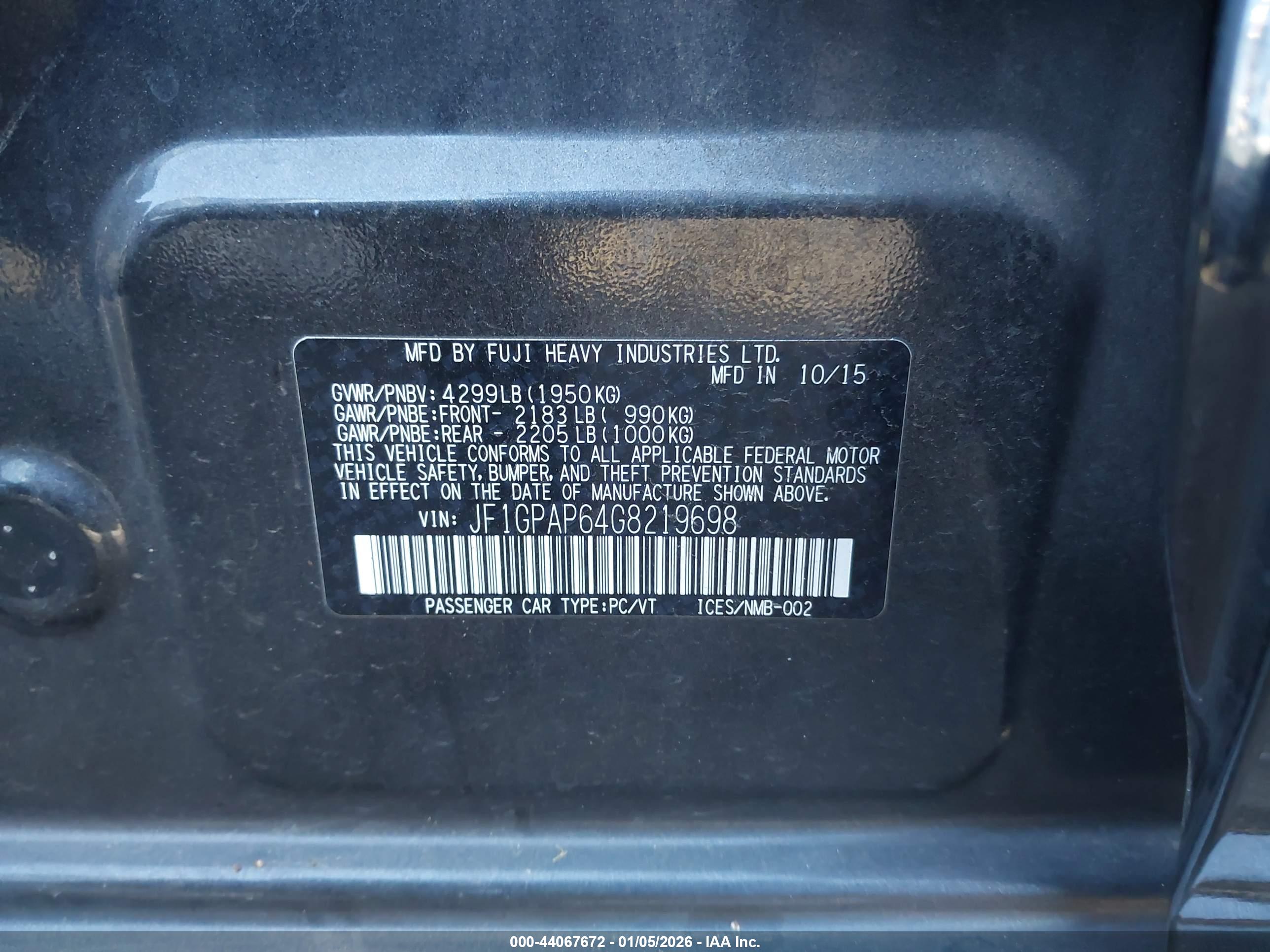 SUBARU IMPREZA image 9