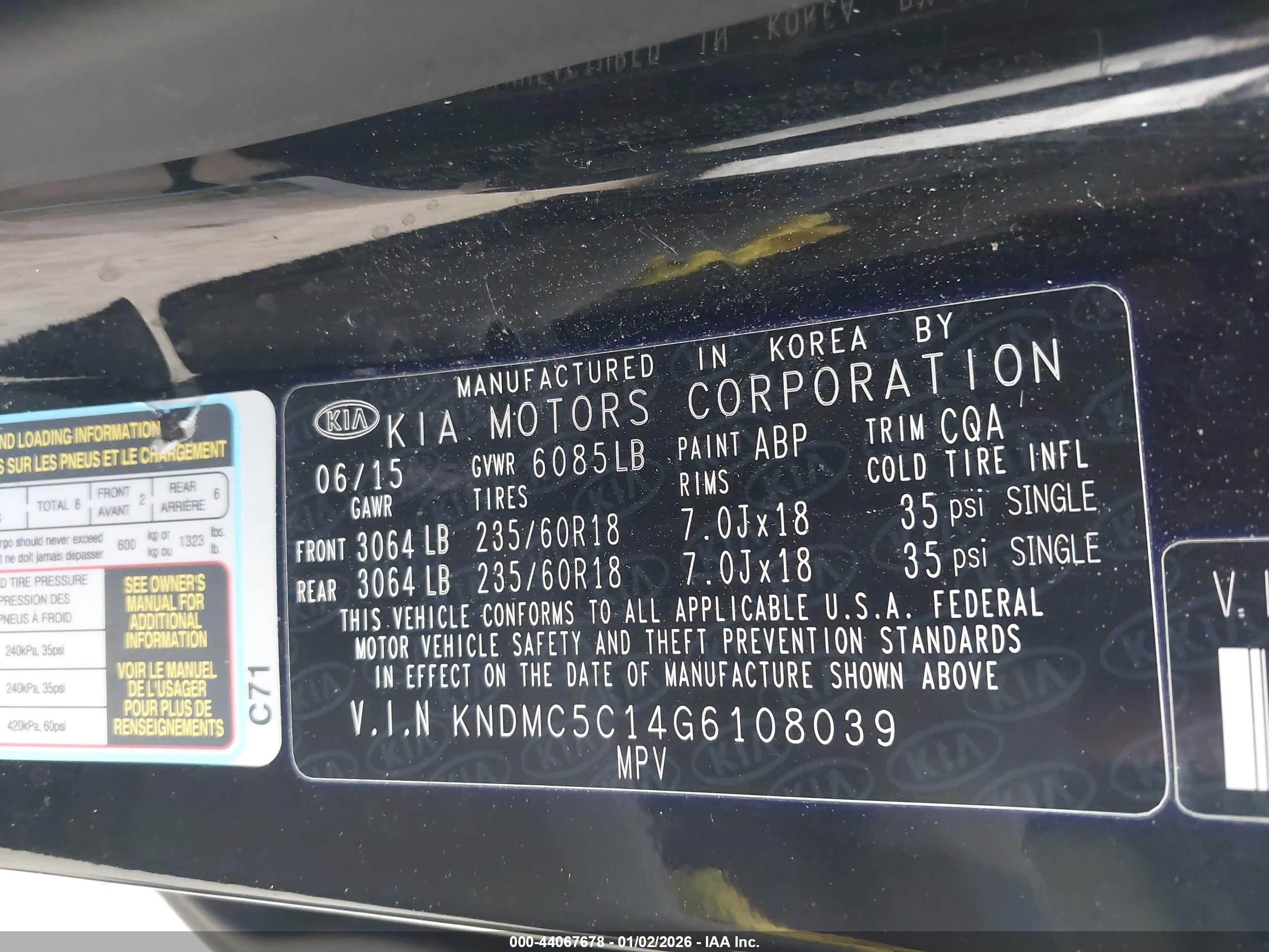 KIA SEDONA image 9