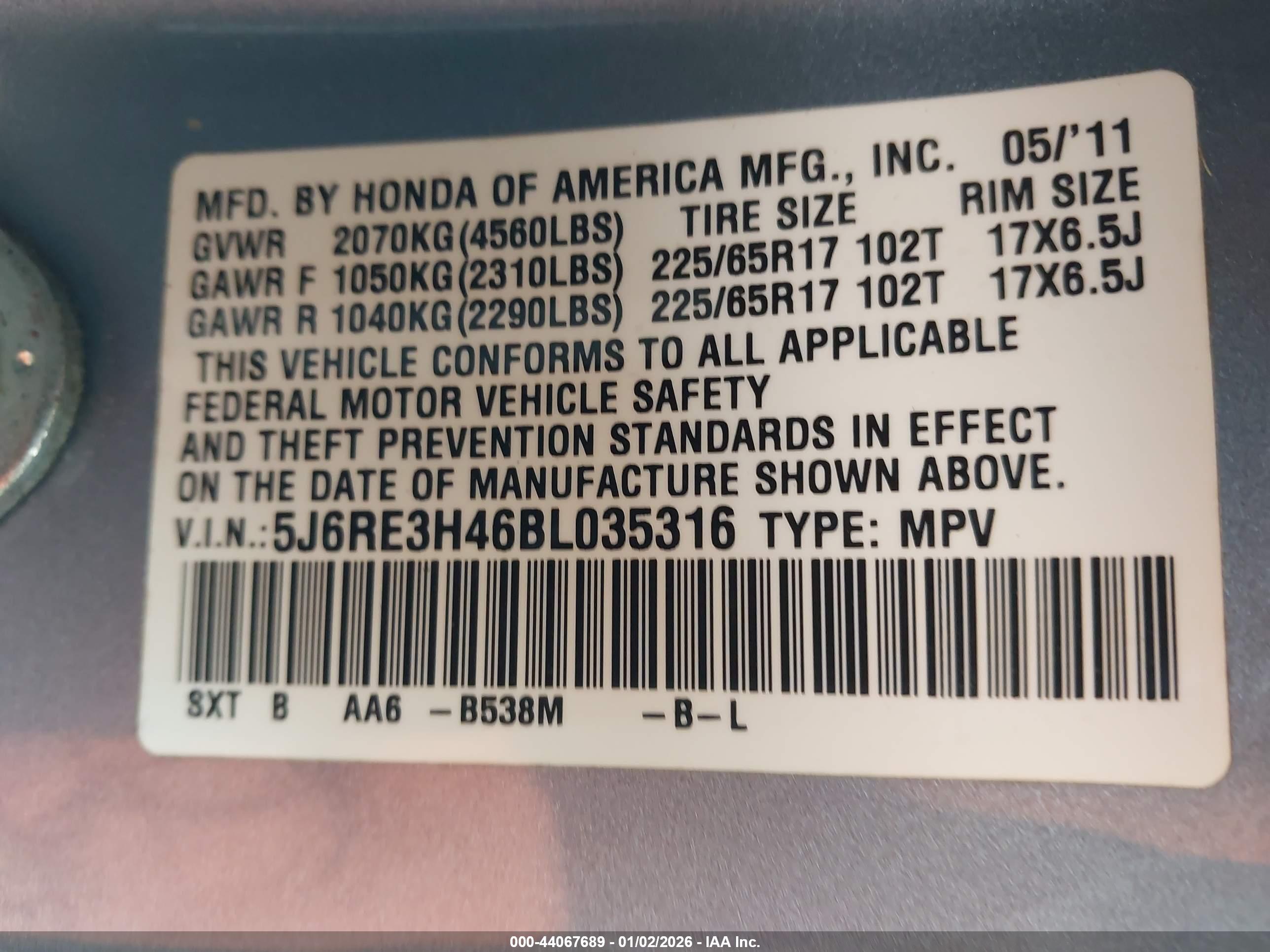 HONDA CR-V image 9