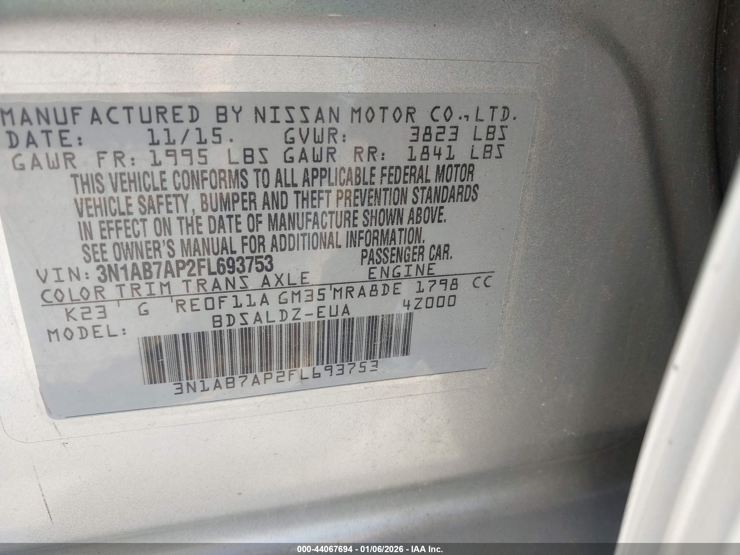 NISSAN SENTRA image 9