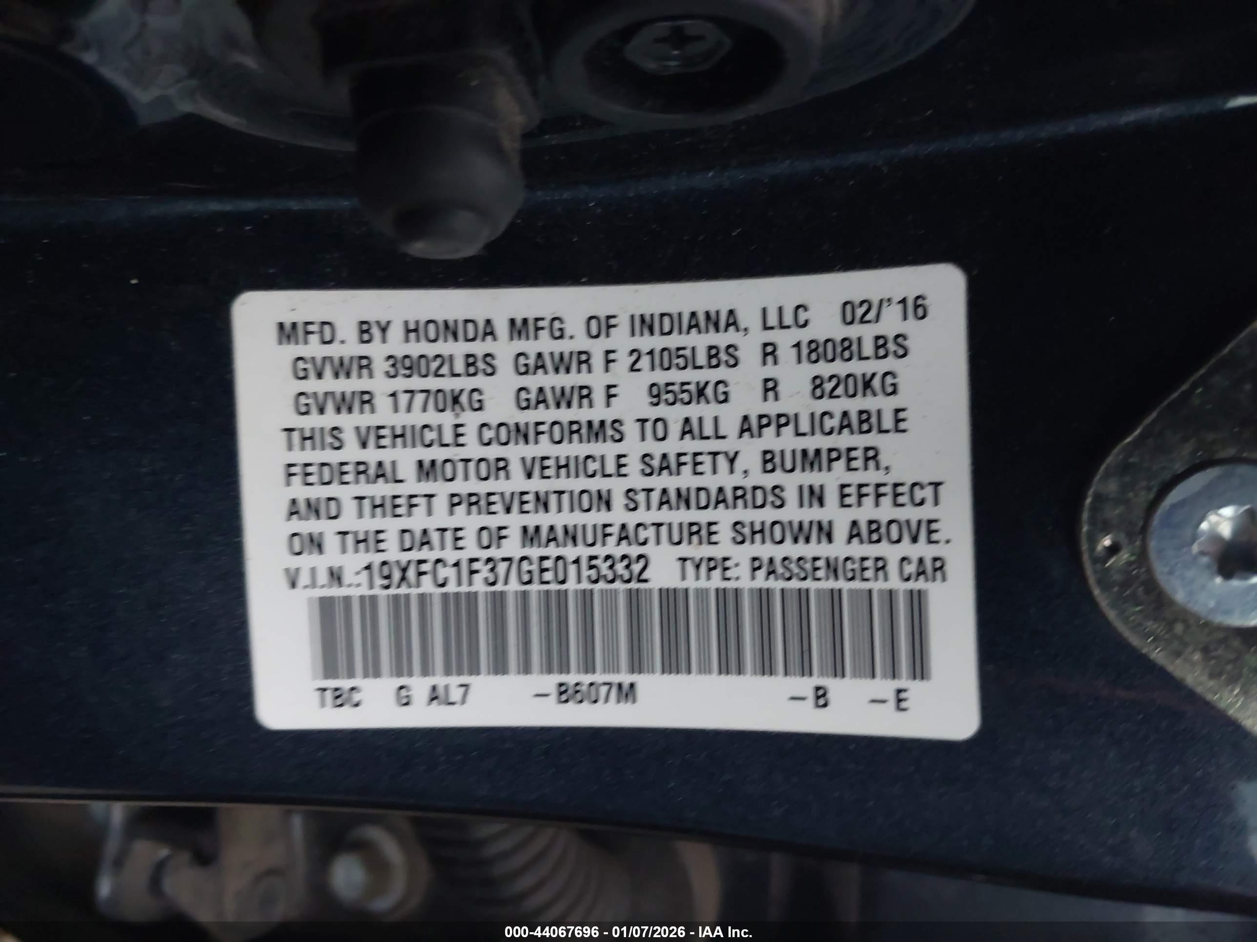 HONDA CIVIC image 9