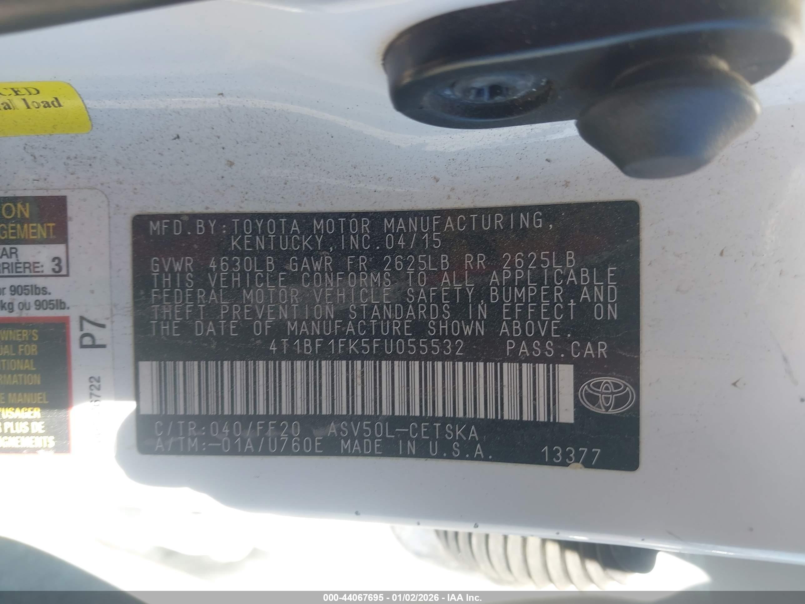 TOYOTA CAMRY image 9