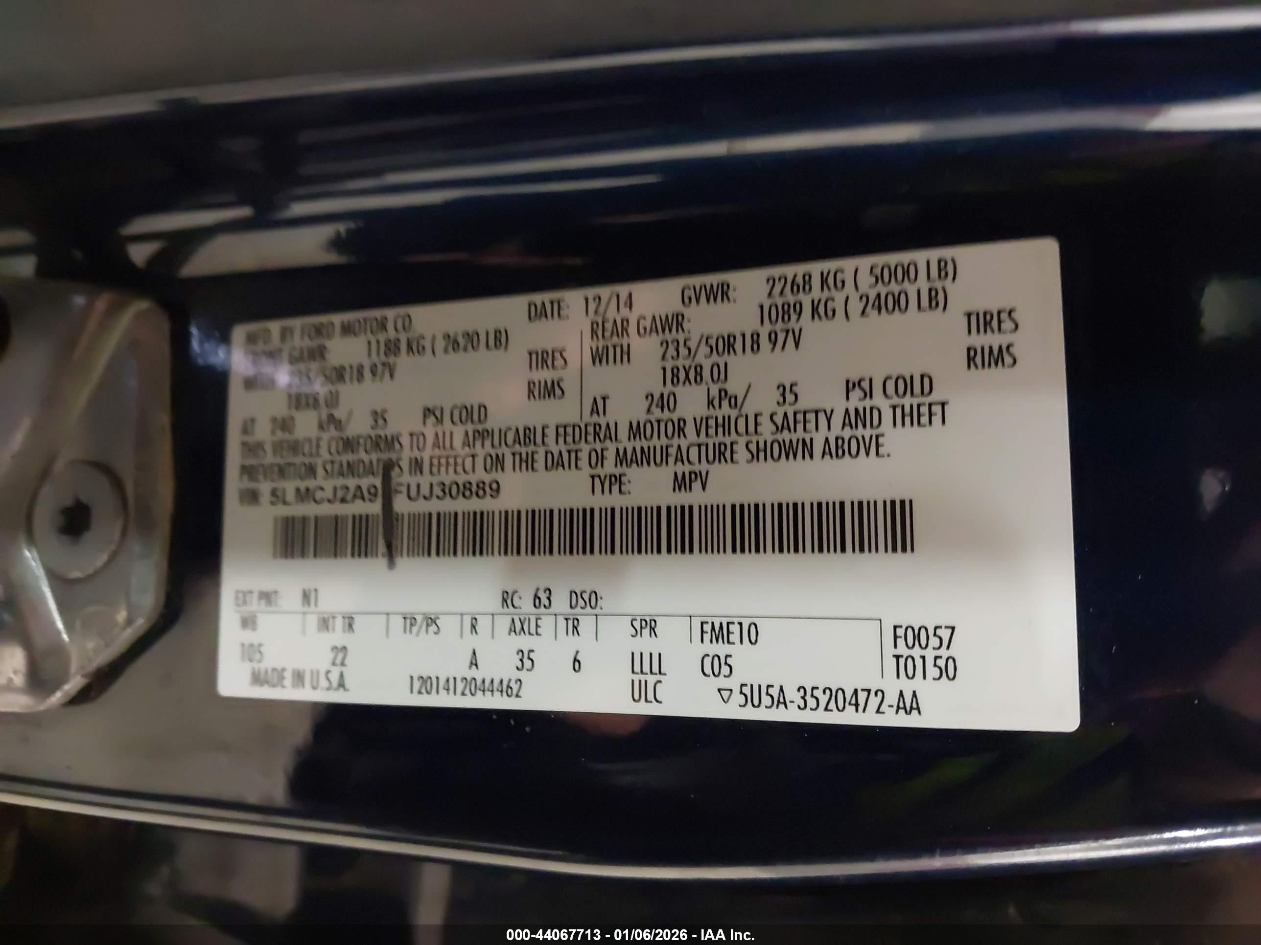 LINCOLN MKC image 9