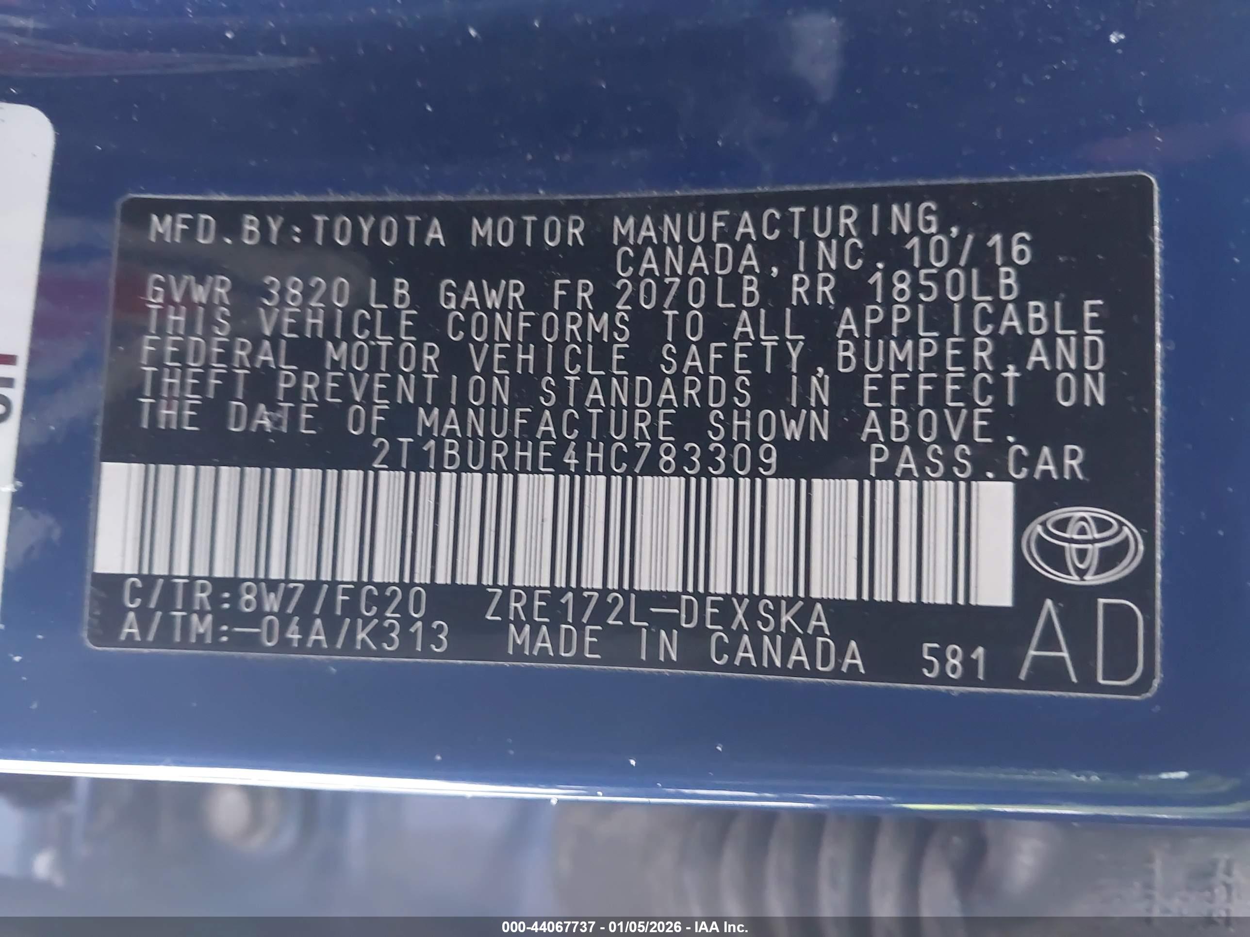 TOYOTA COROLLA image 9