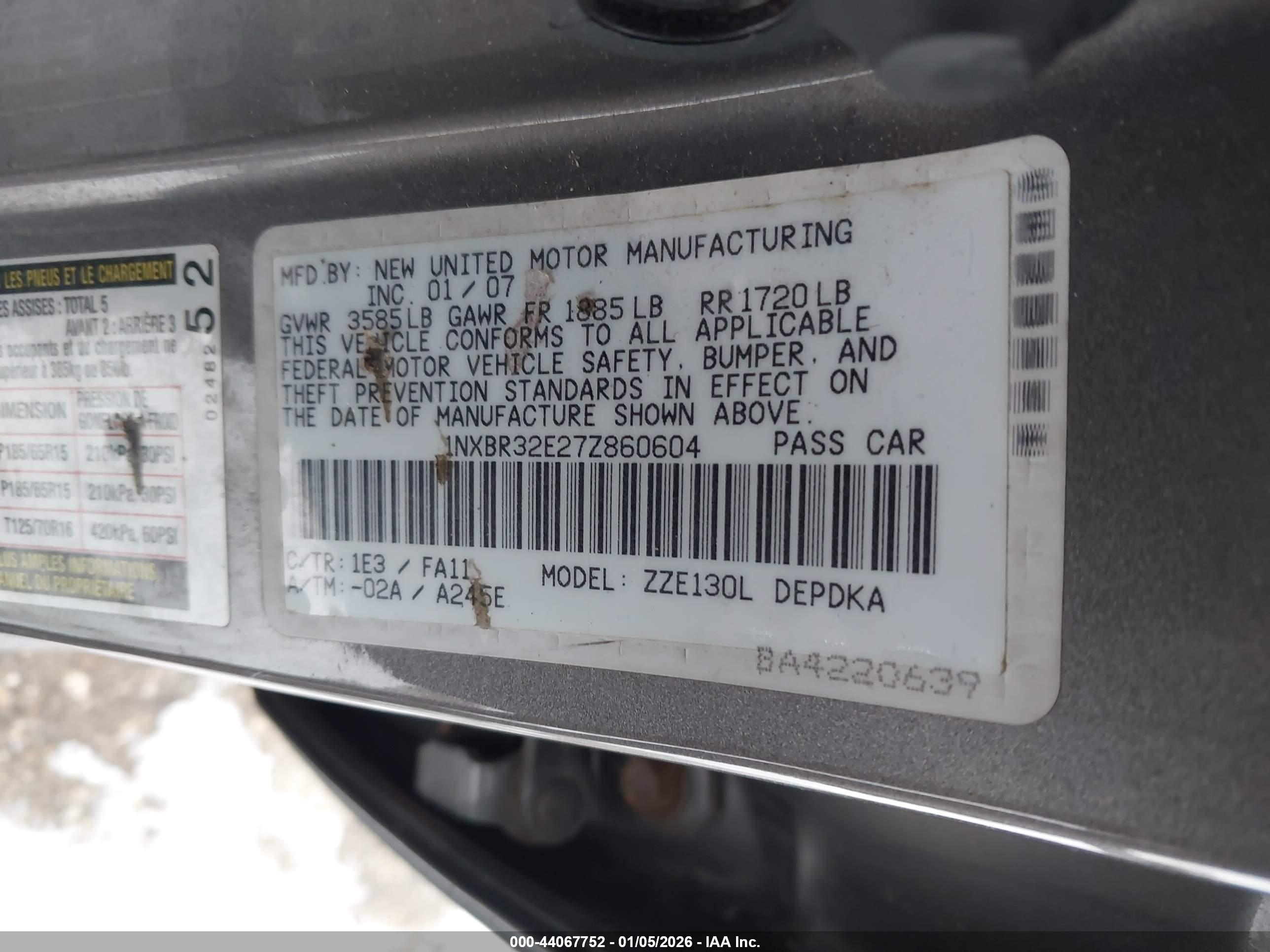 TOYOTA COROLLA image 9