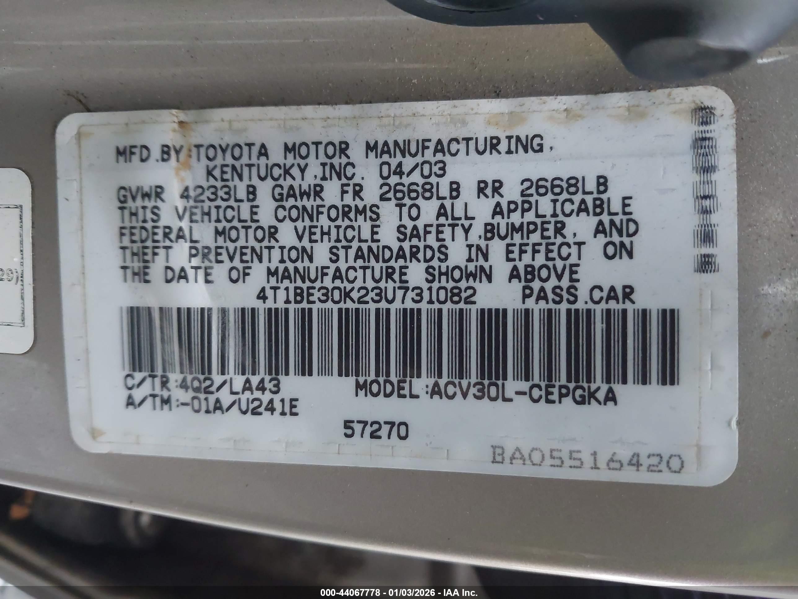 TOYOTA CAMRY image 9