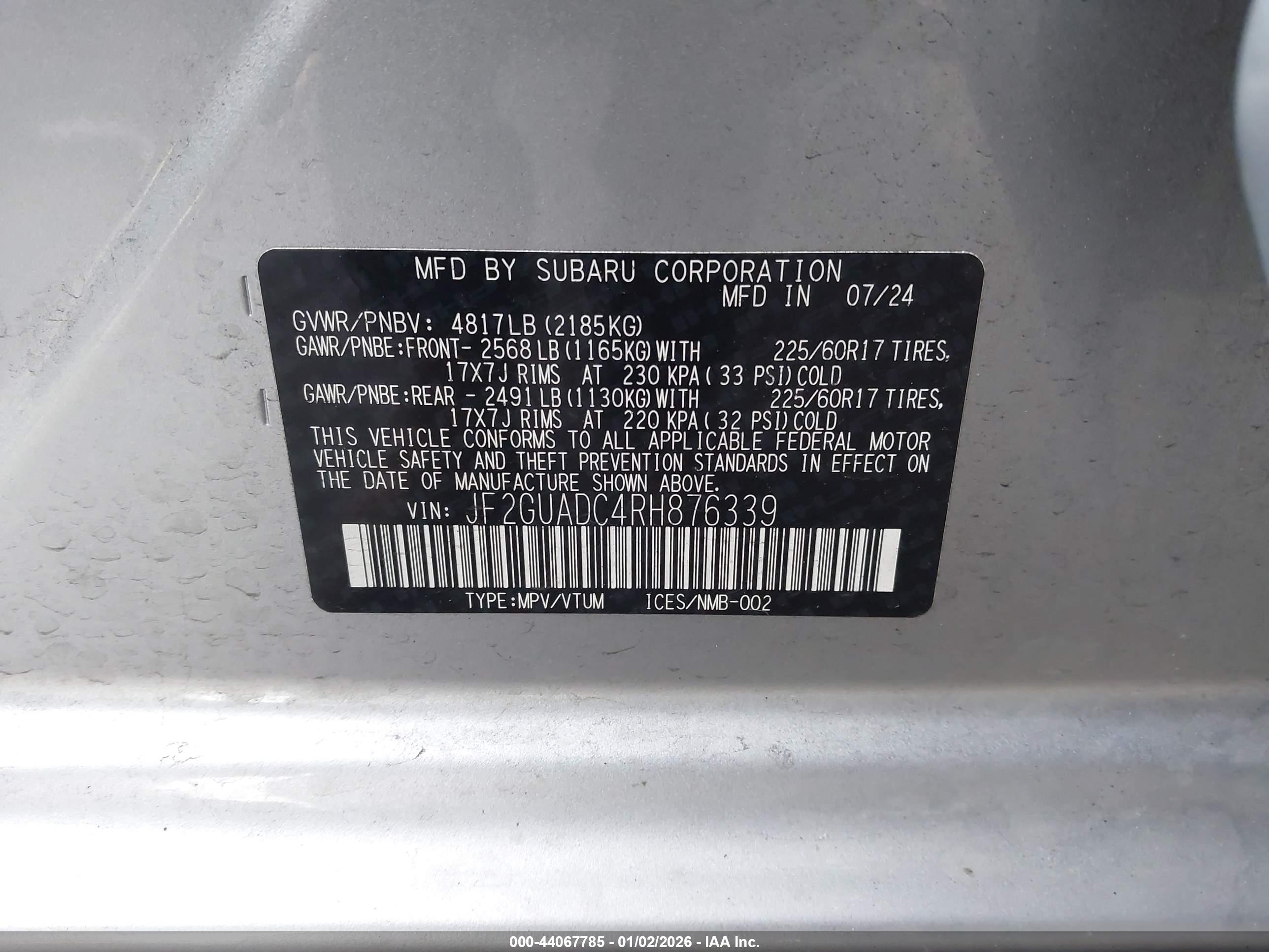 SUBARU CROSSTREK image 9