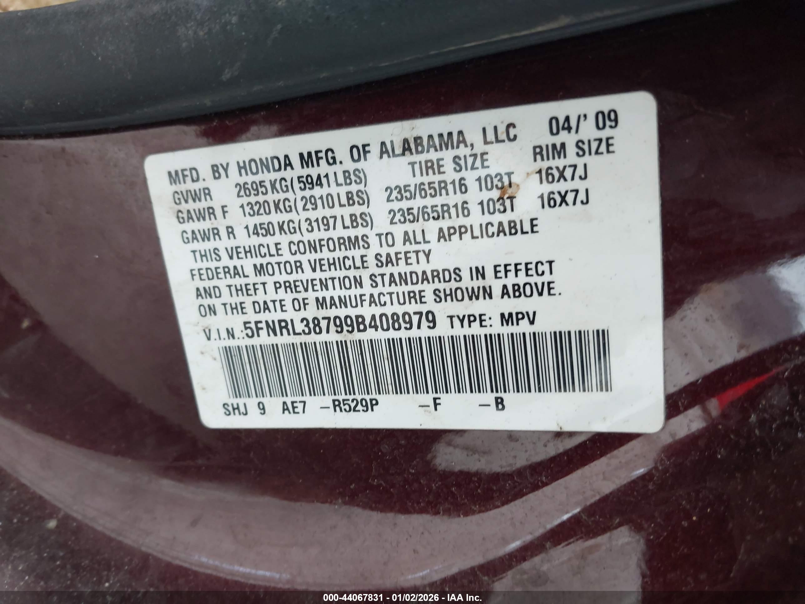 HONDA ODYSSEY image 9