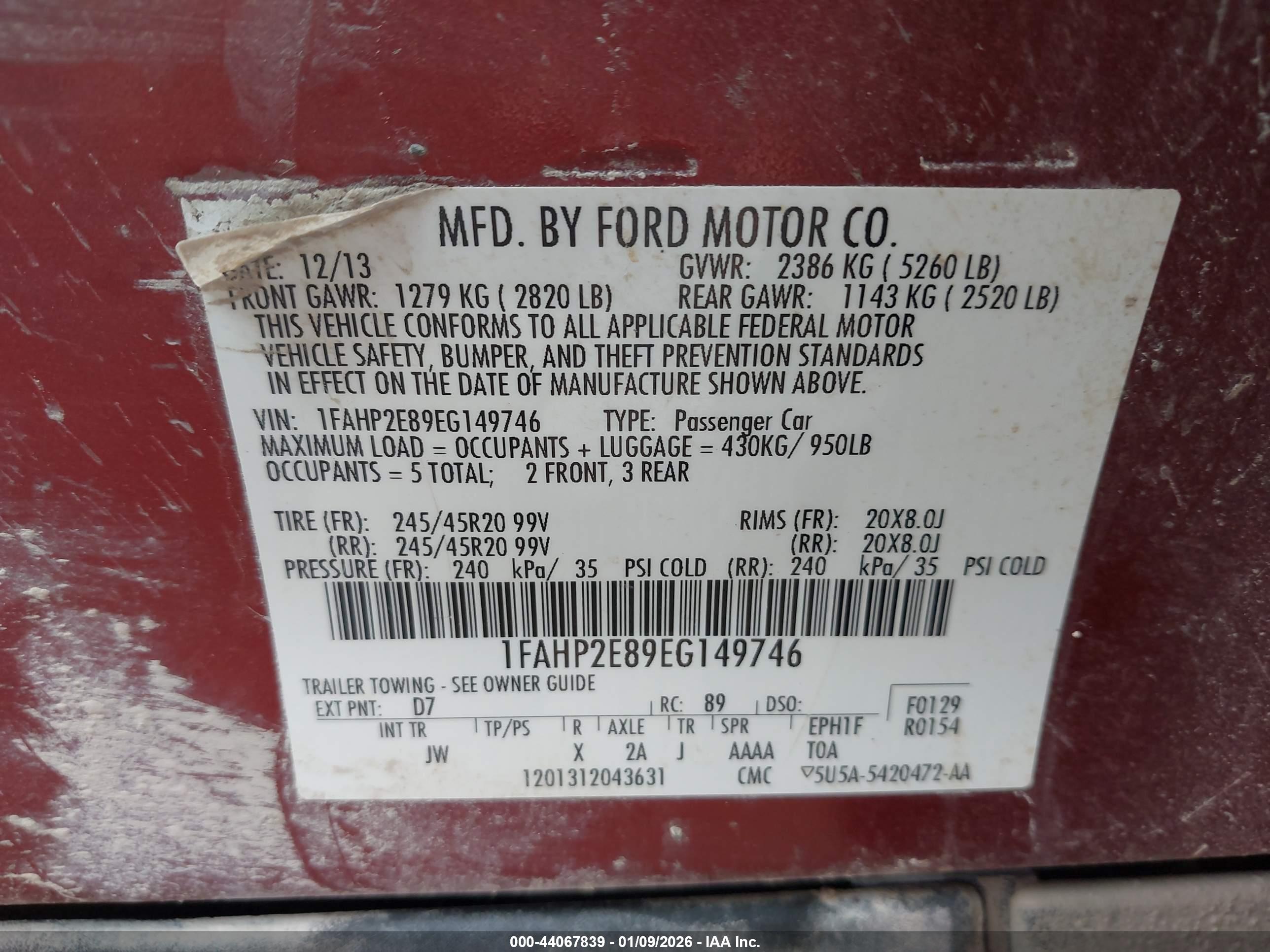 FORD TAURUS image 9