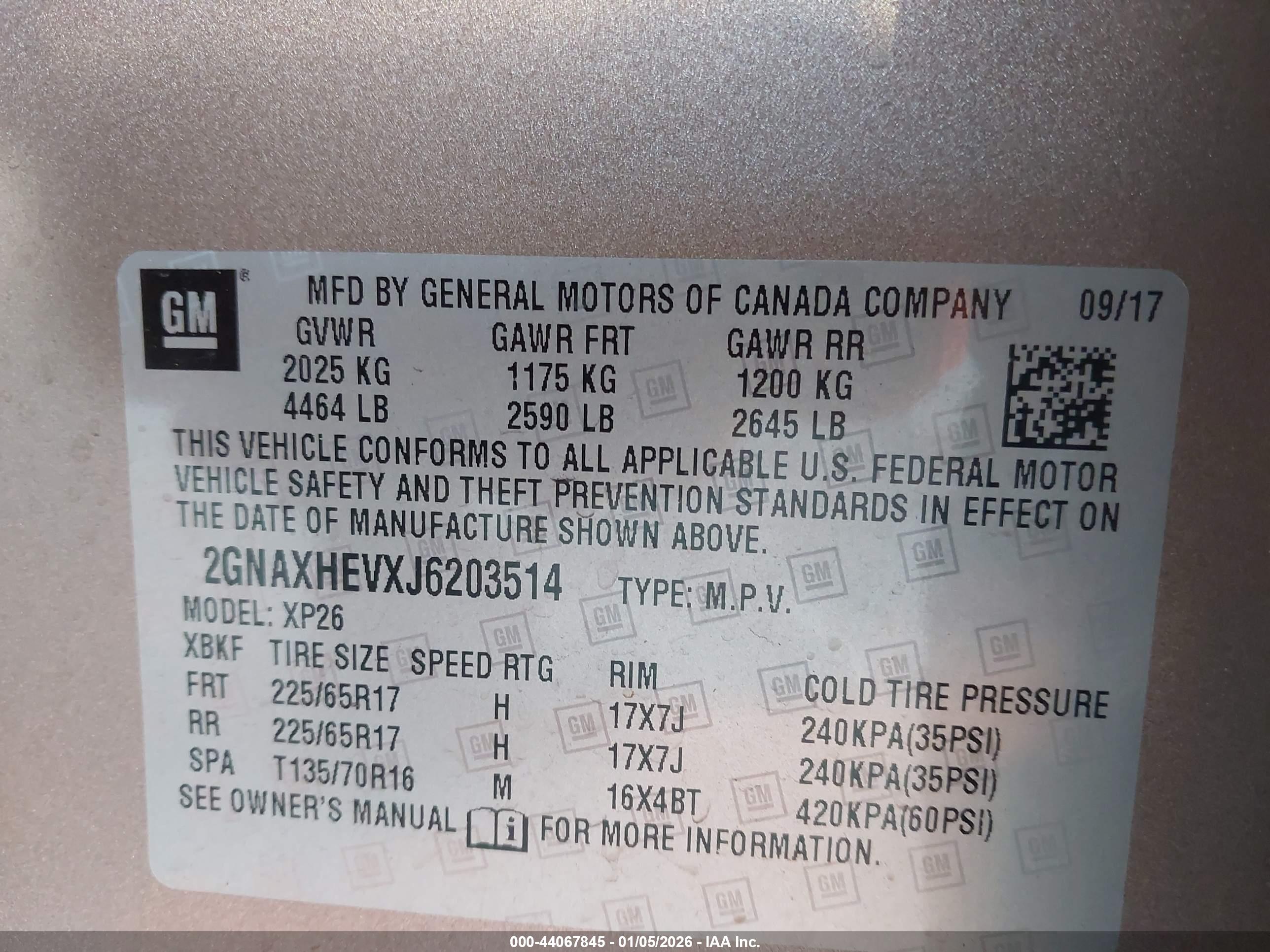 CHEVROLET EQUINOX image 9