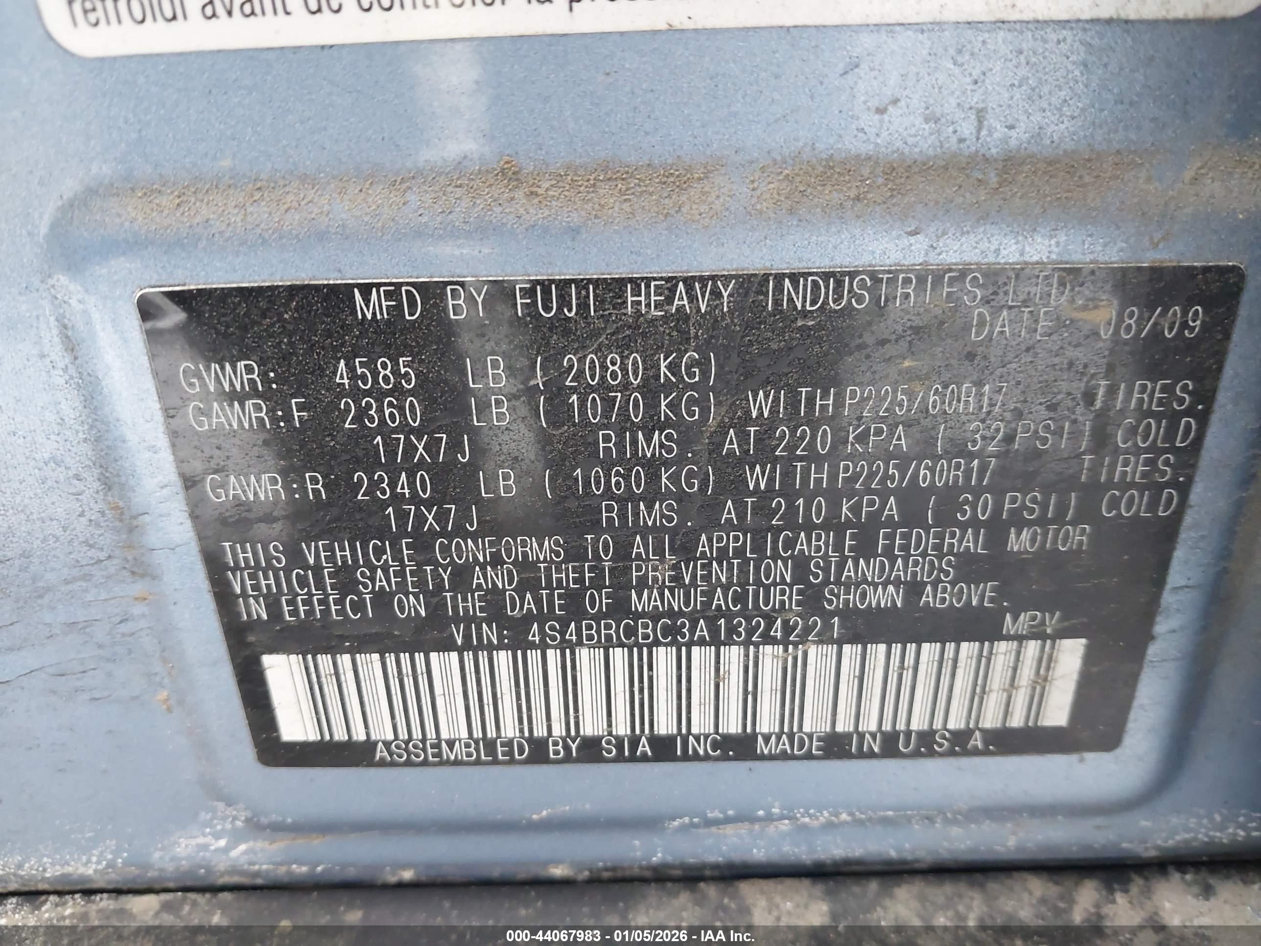 SUBARU OUTBACK image 9