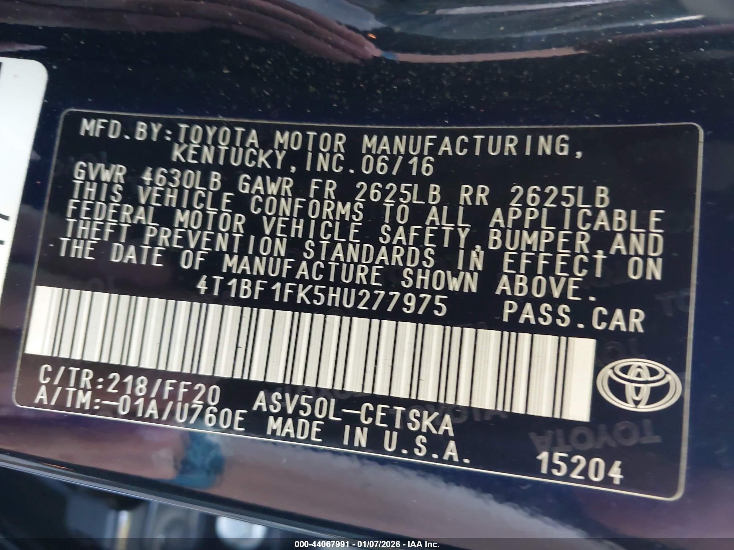 TOYOTA CAMRY image 9