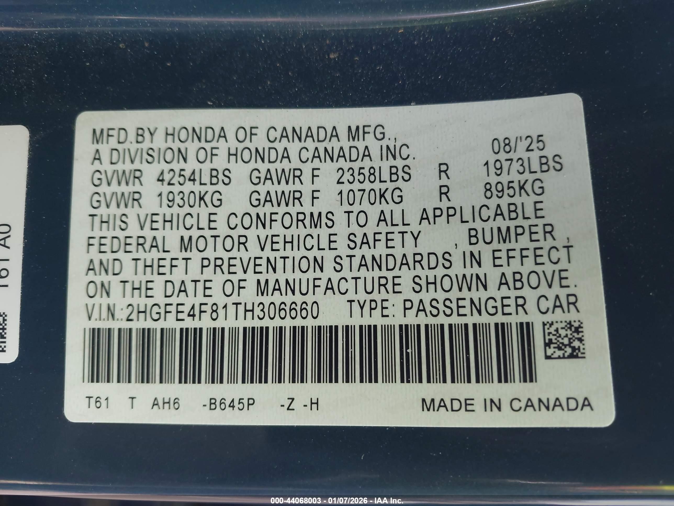 HONDA CIVIC image 9