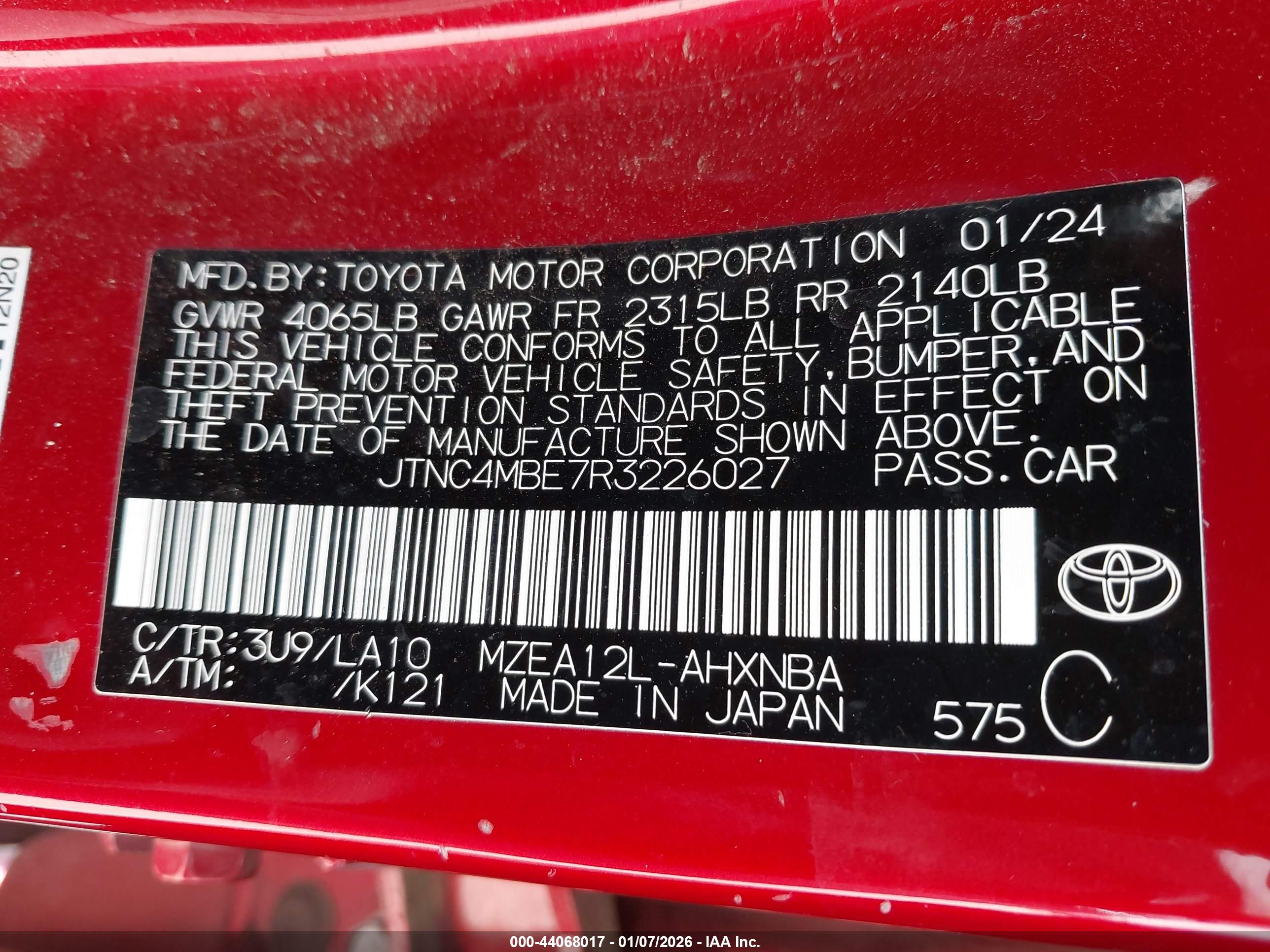 TOYOTA COROLLA image 9