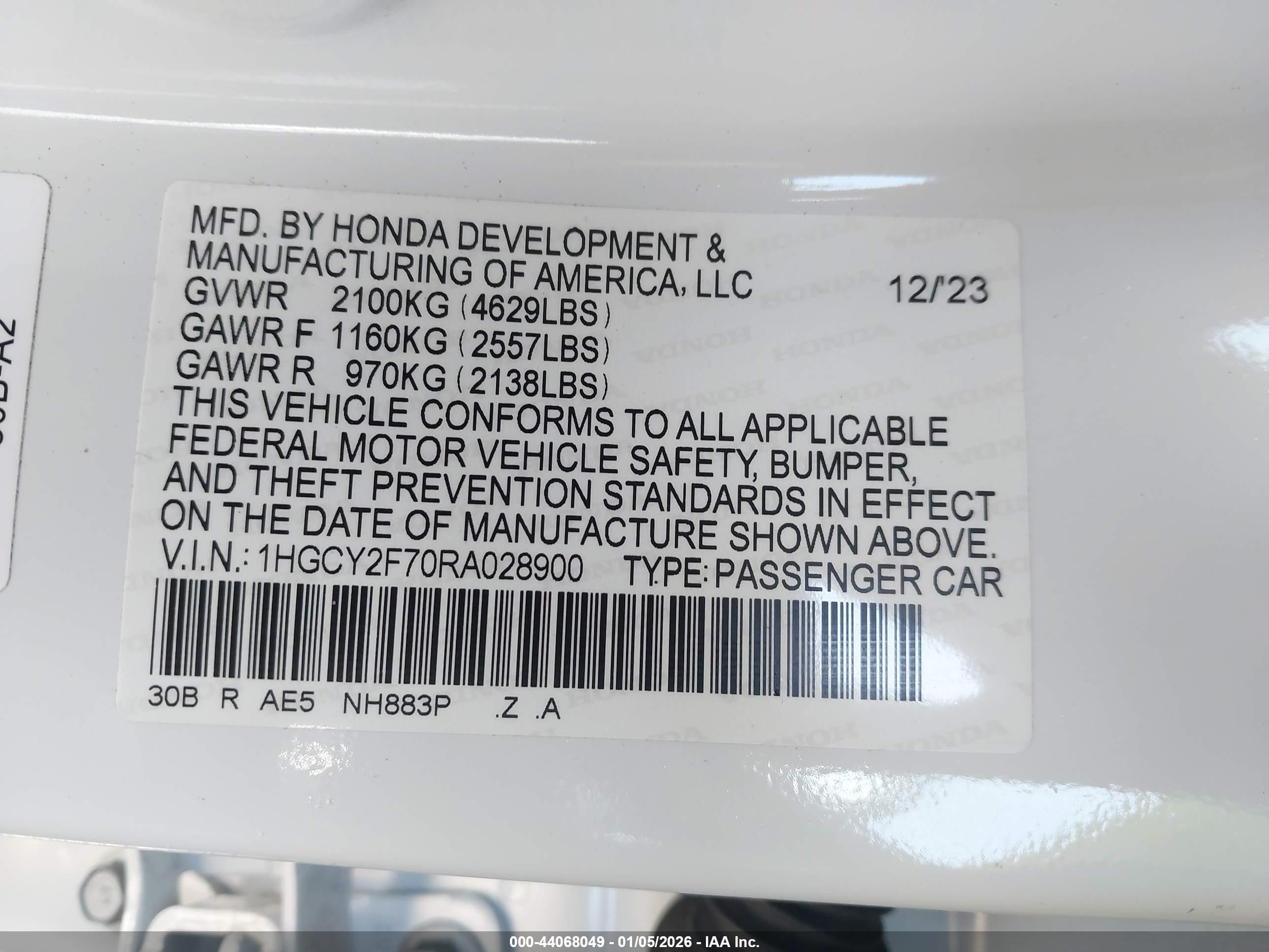 HONDA ACCORD image 9