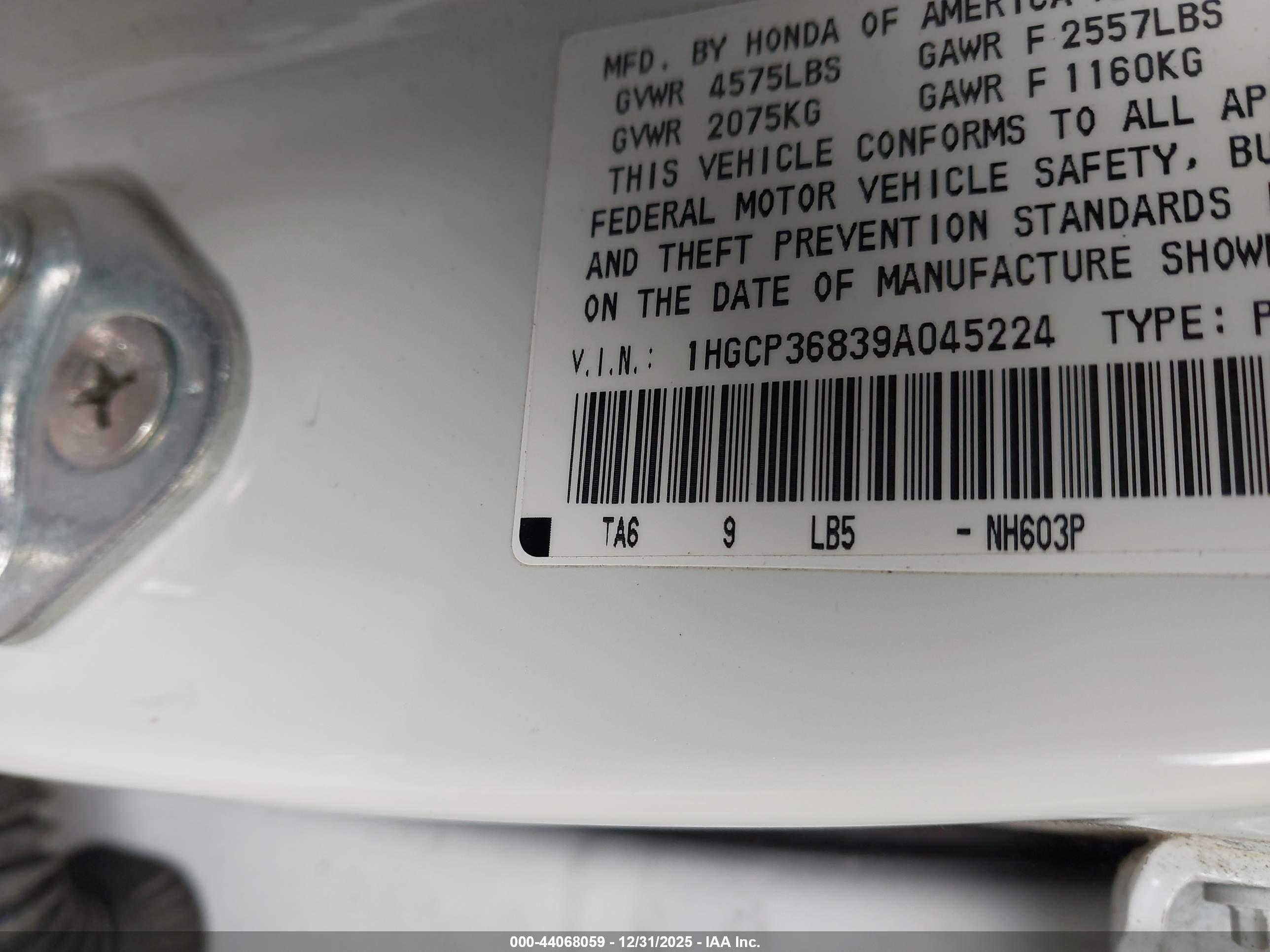 HONDA ACCORD image 9