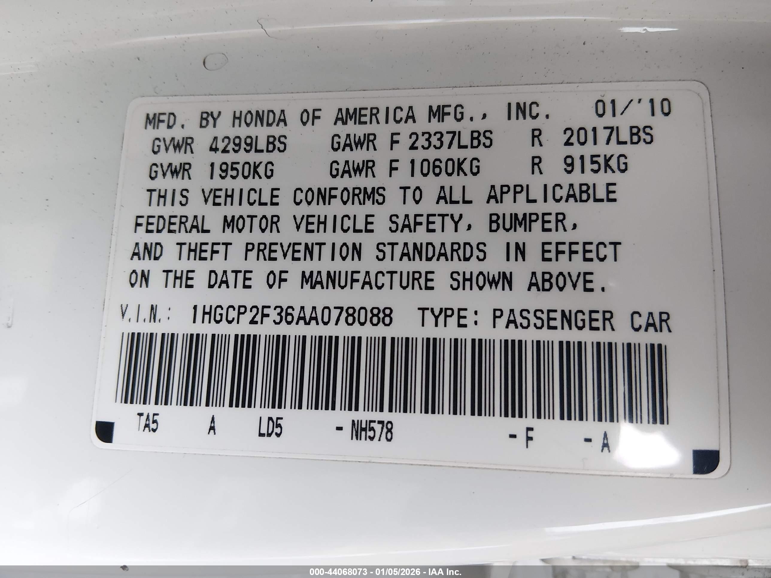 HONDA ACCORD image 9