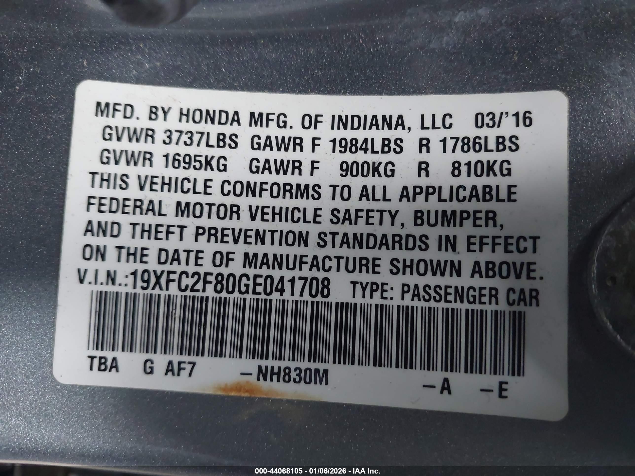 HONDA CIVIC image 9