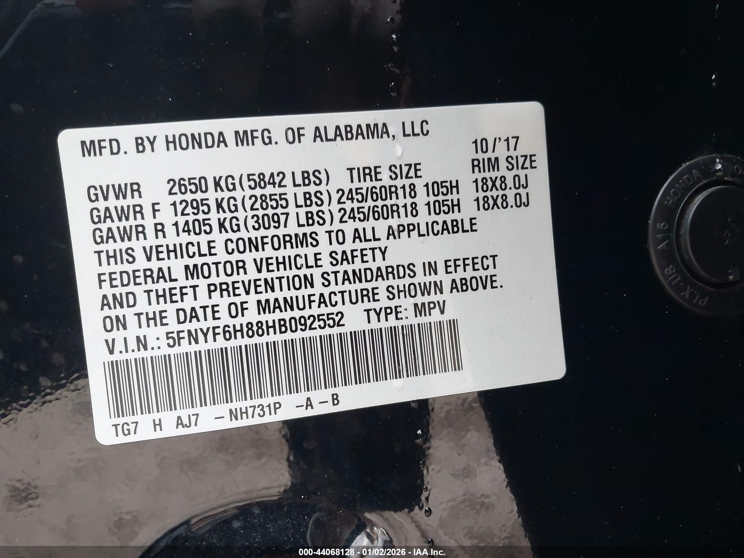 HONDA PILOT image 9