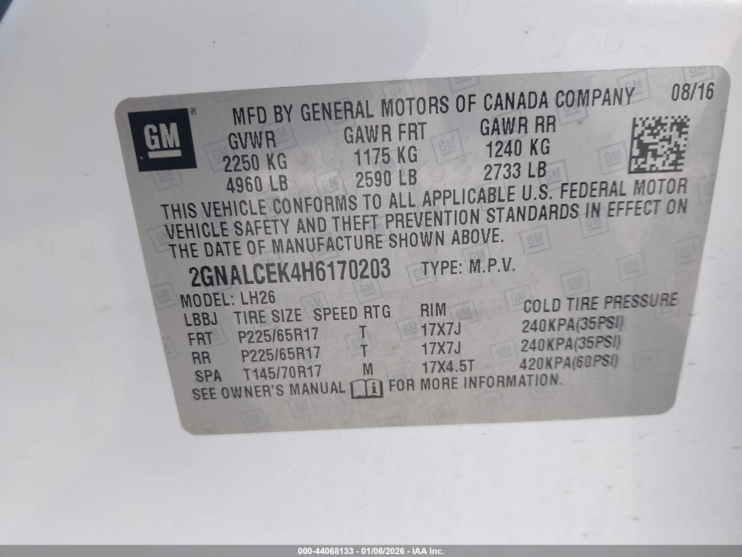CHEVROLET EQUINOX image 9