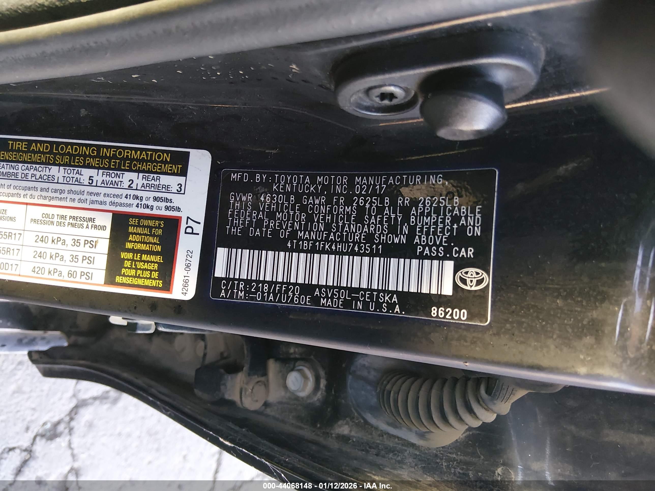 TOYOTA CAMRY image 9