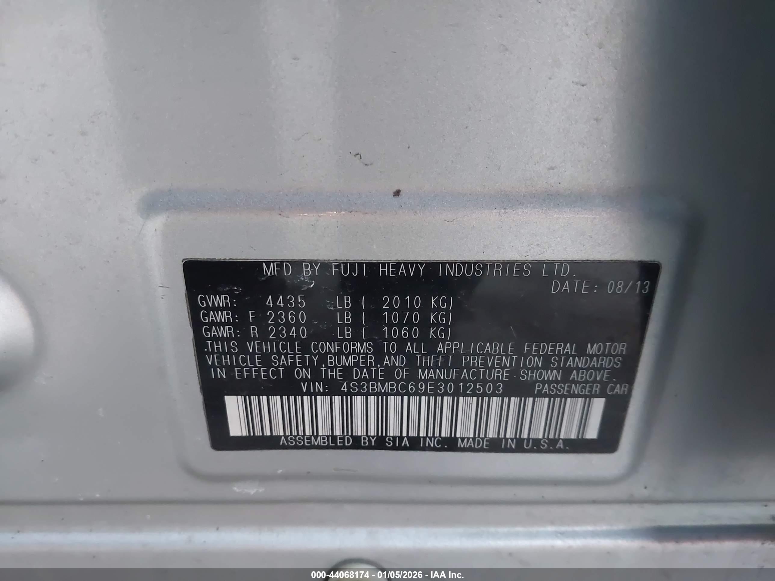 SUBARU LEGACY image 9