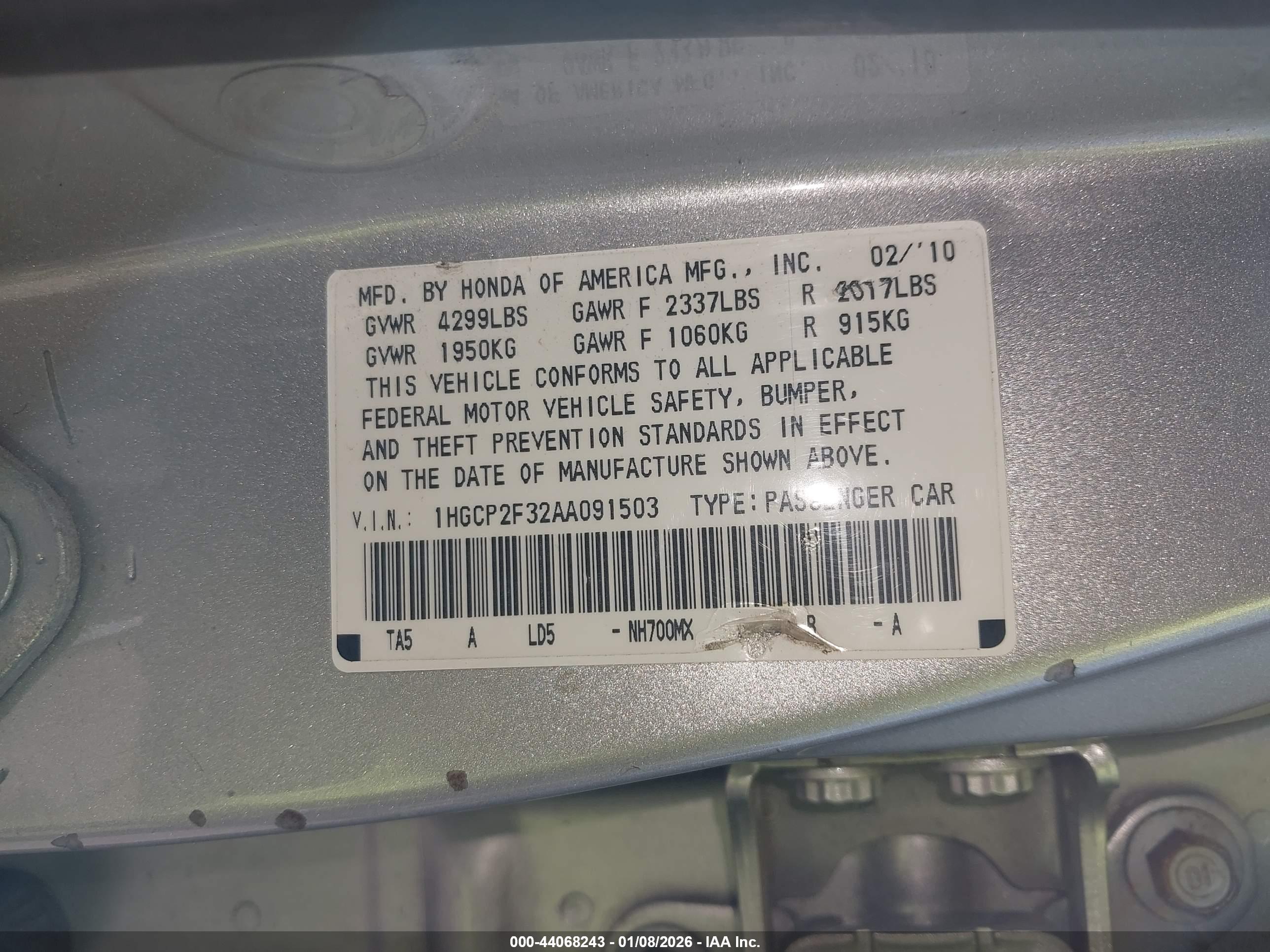 HONDA ACCORD image 9