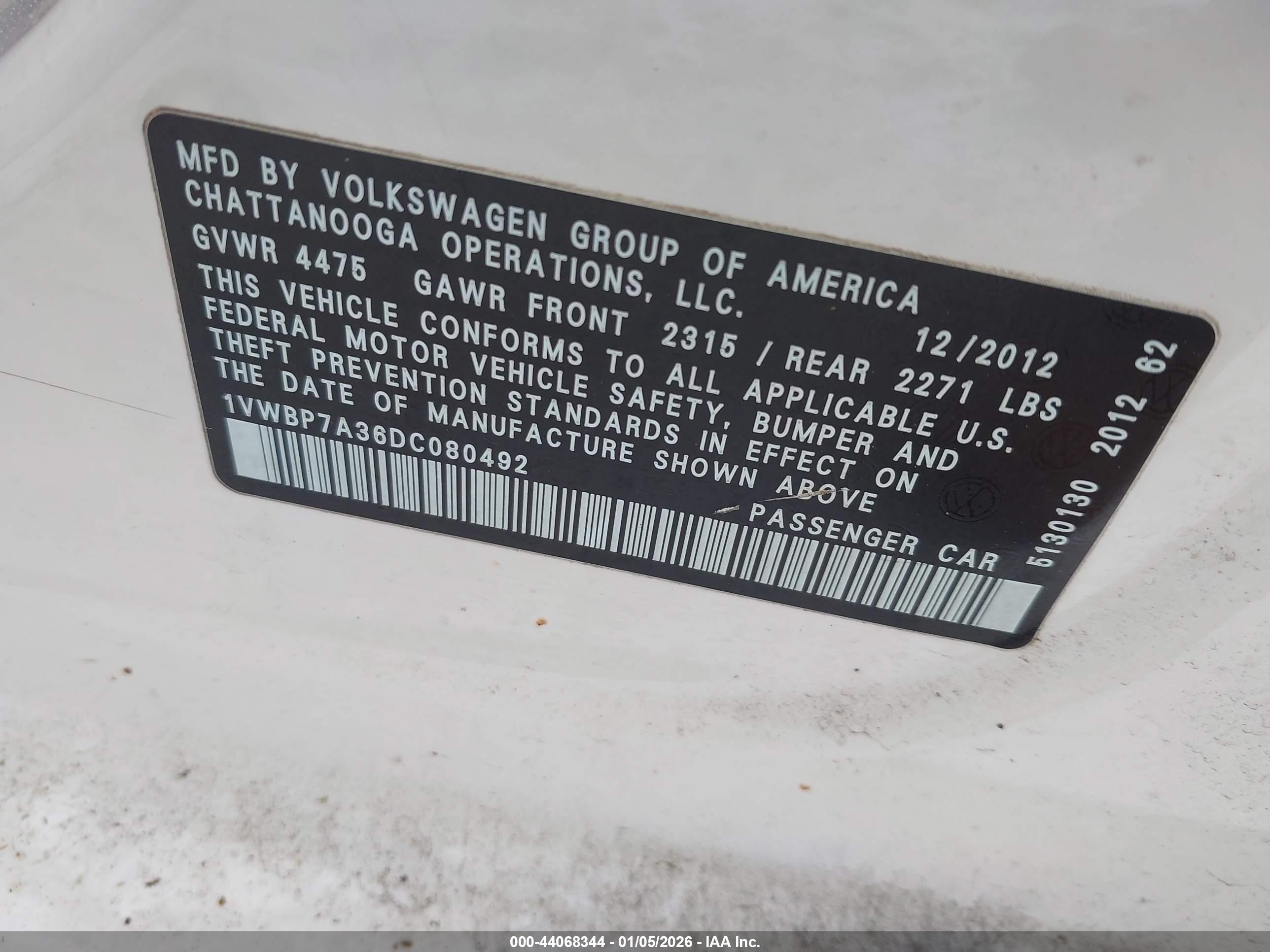 VOLKSWAGEN PASSAT image 9