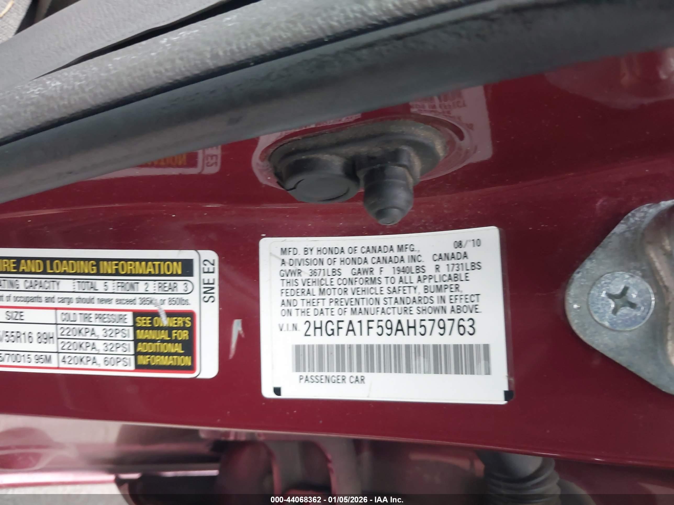 HONDA CIVIC image 9