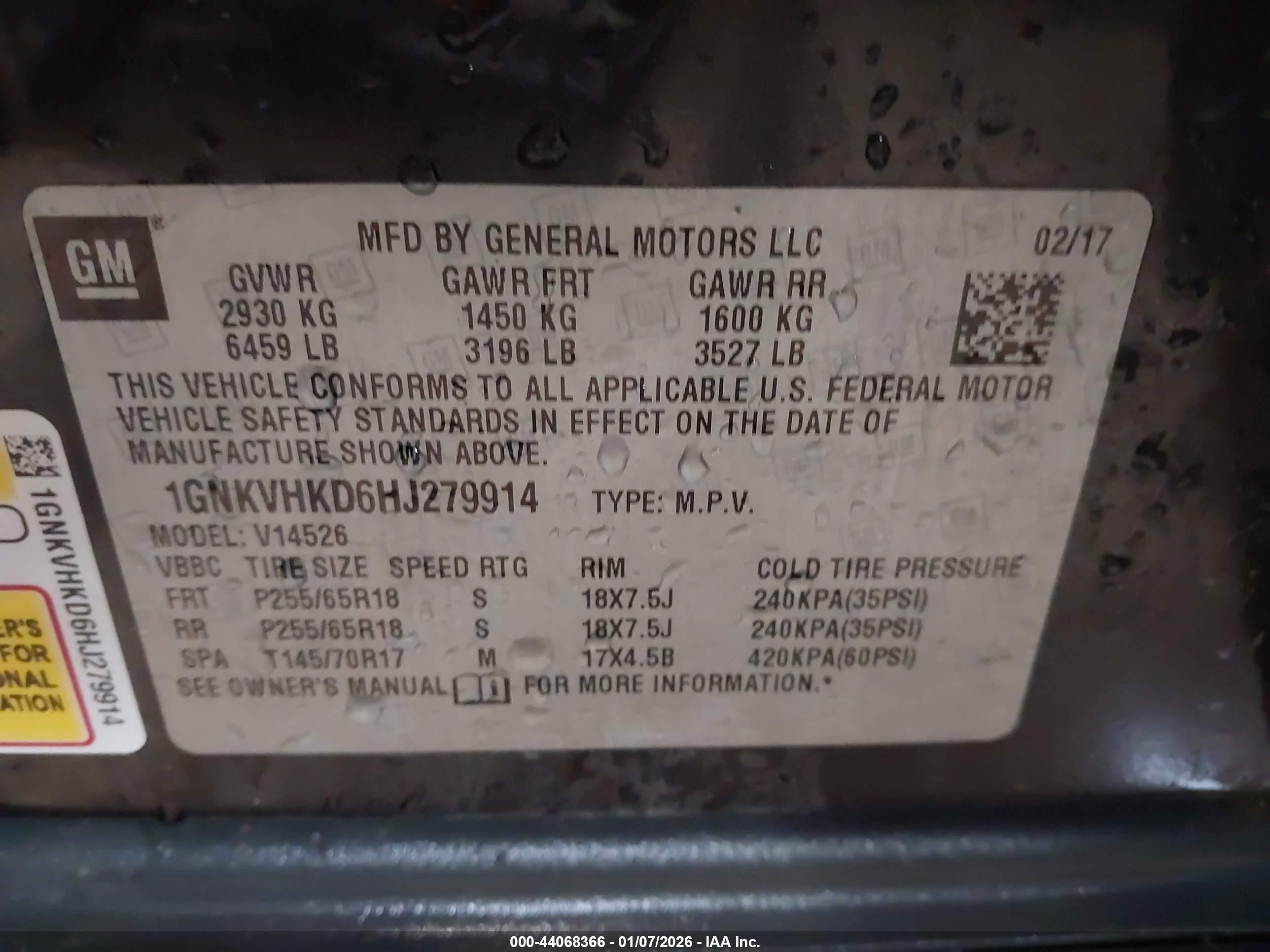 CHEVROLET TRAVERSE image 9