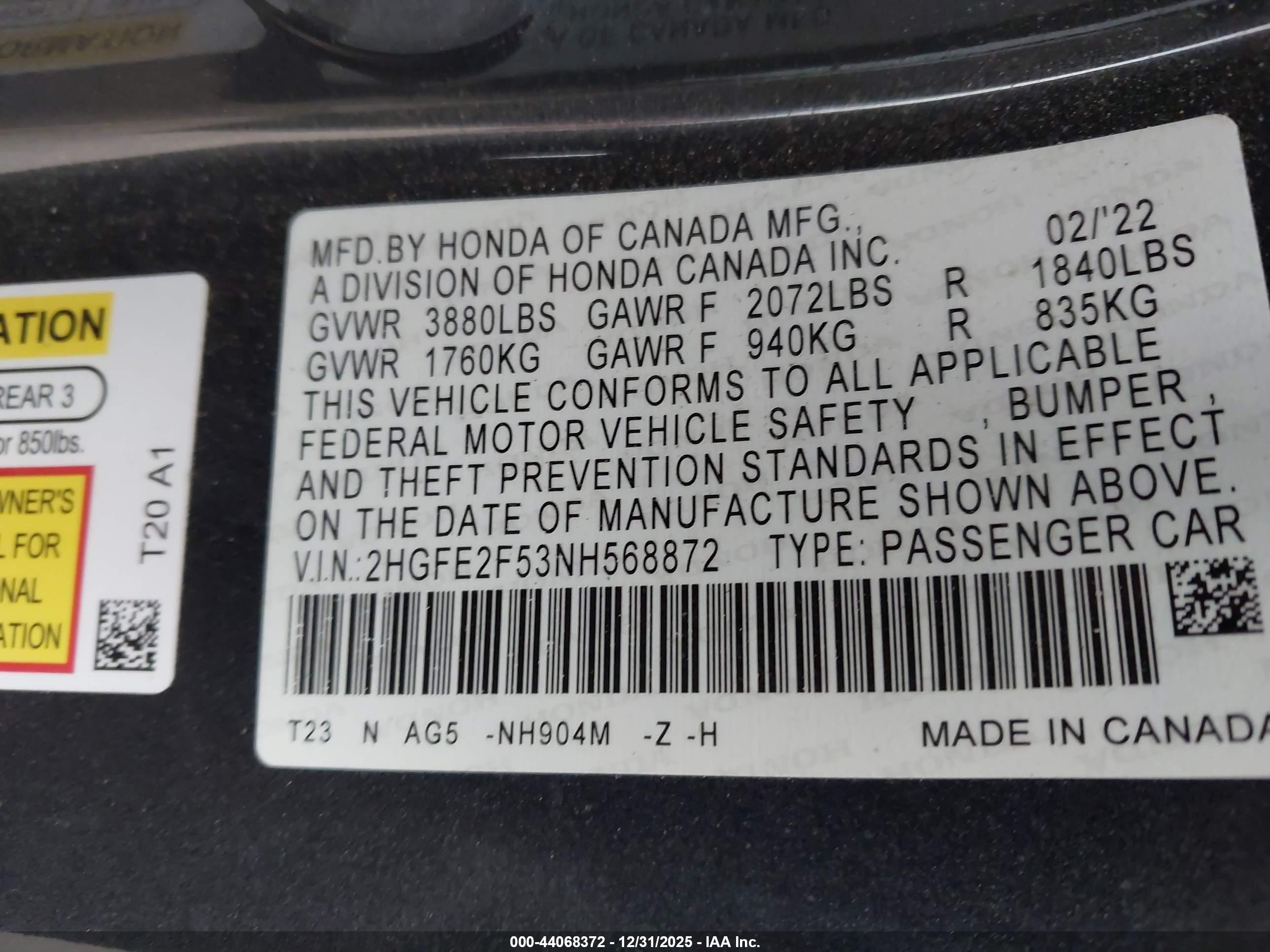HONDA CIVIC image 9