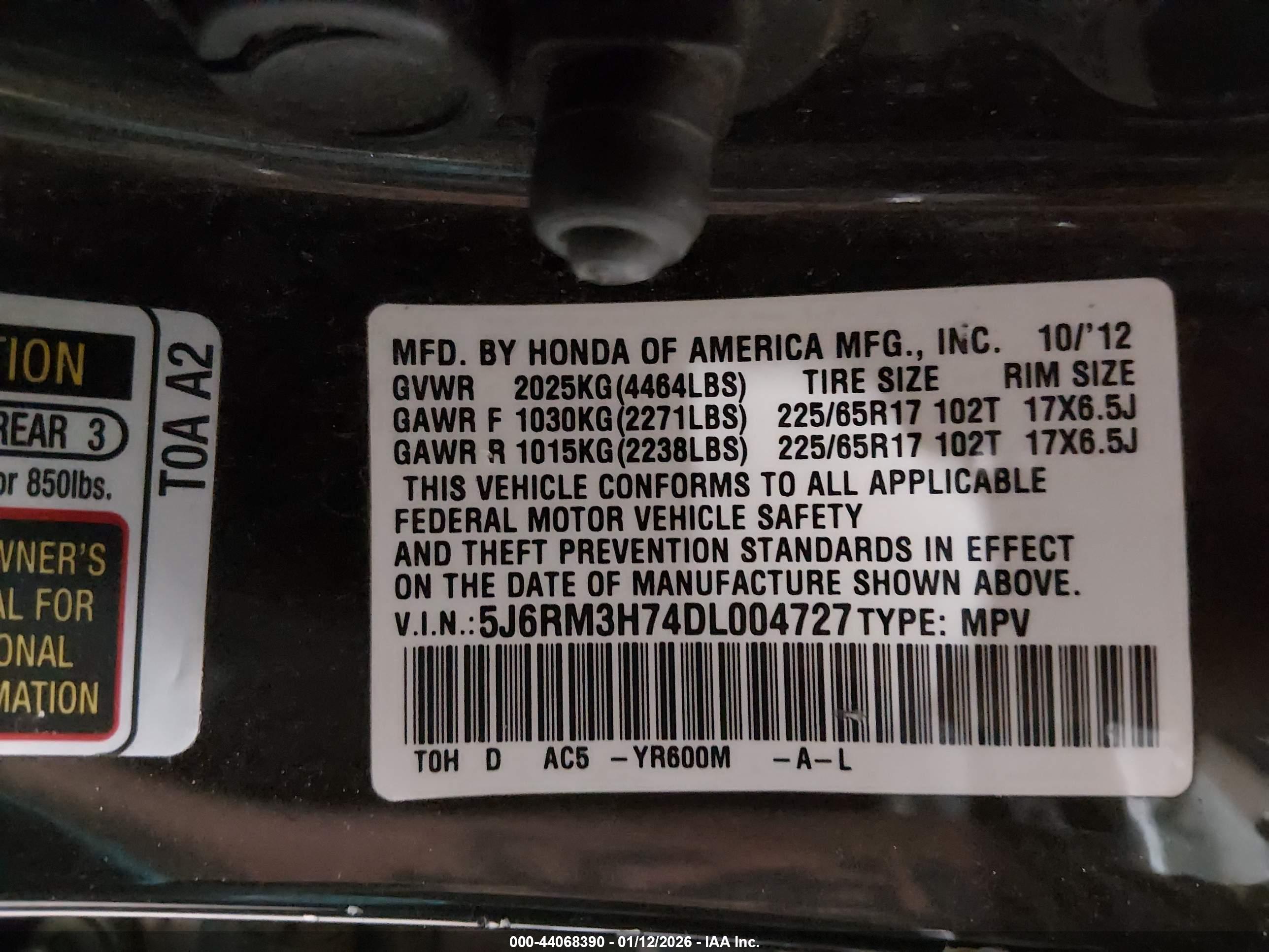 HONDA CR-V image 9