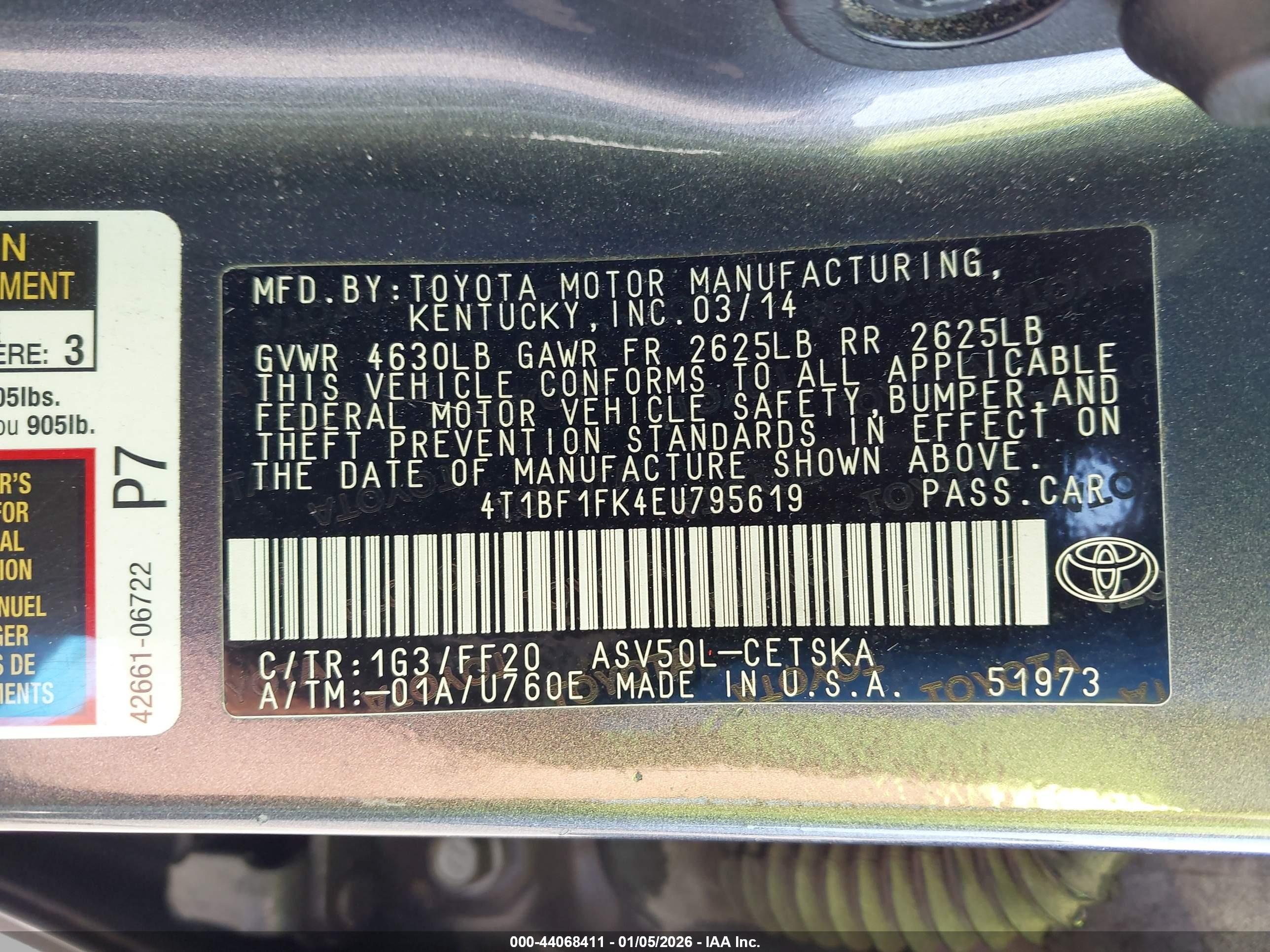 TOYOTA CAMRY image 9