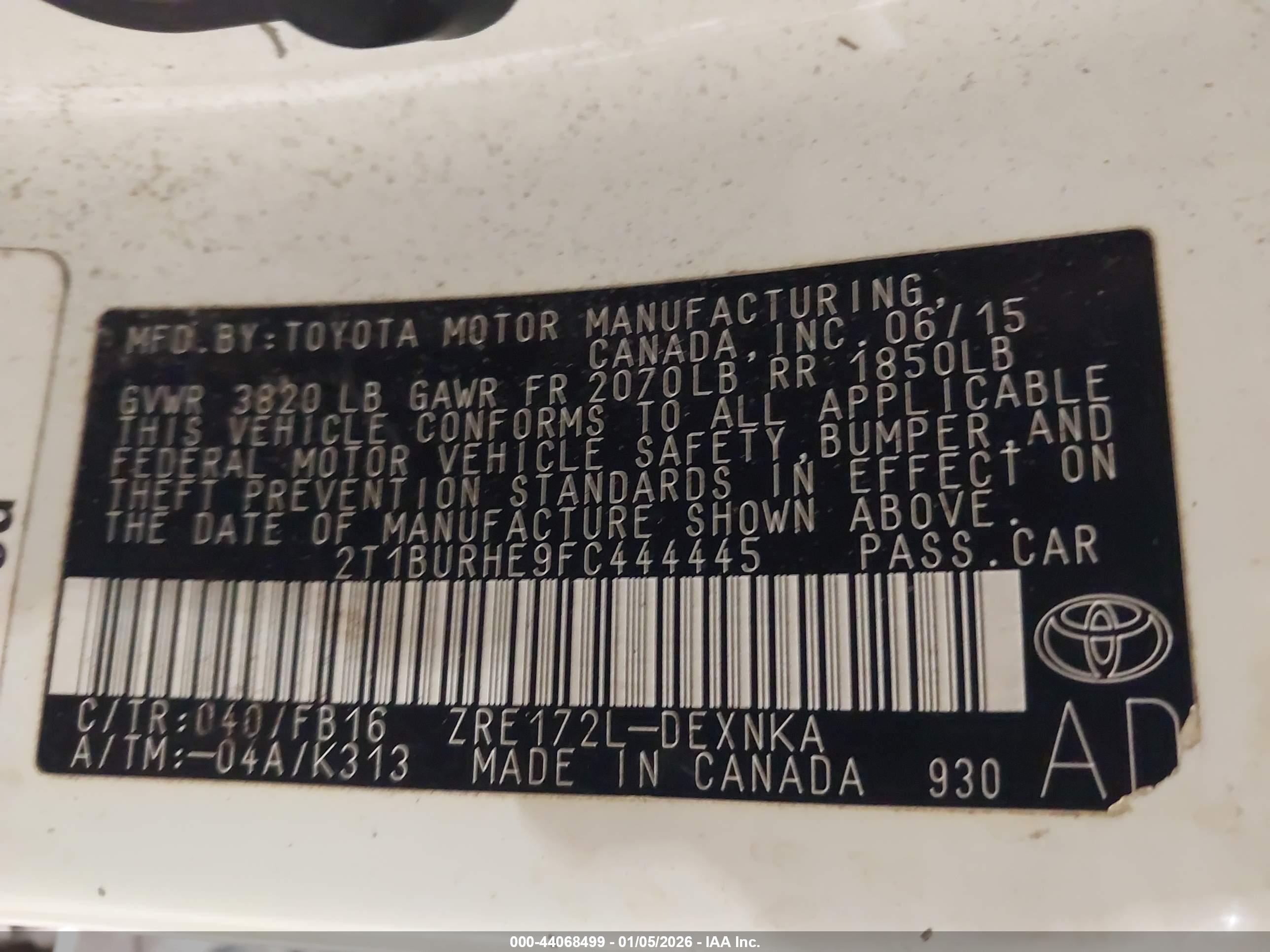 TOYOTA COROLLA image 9