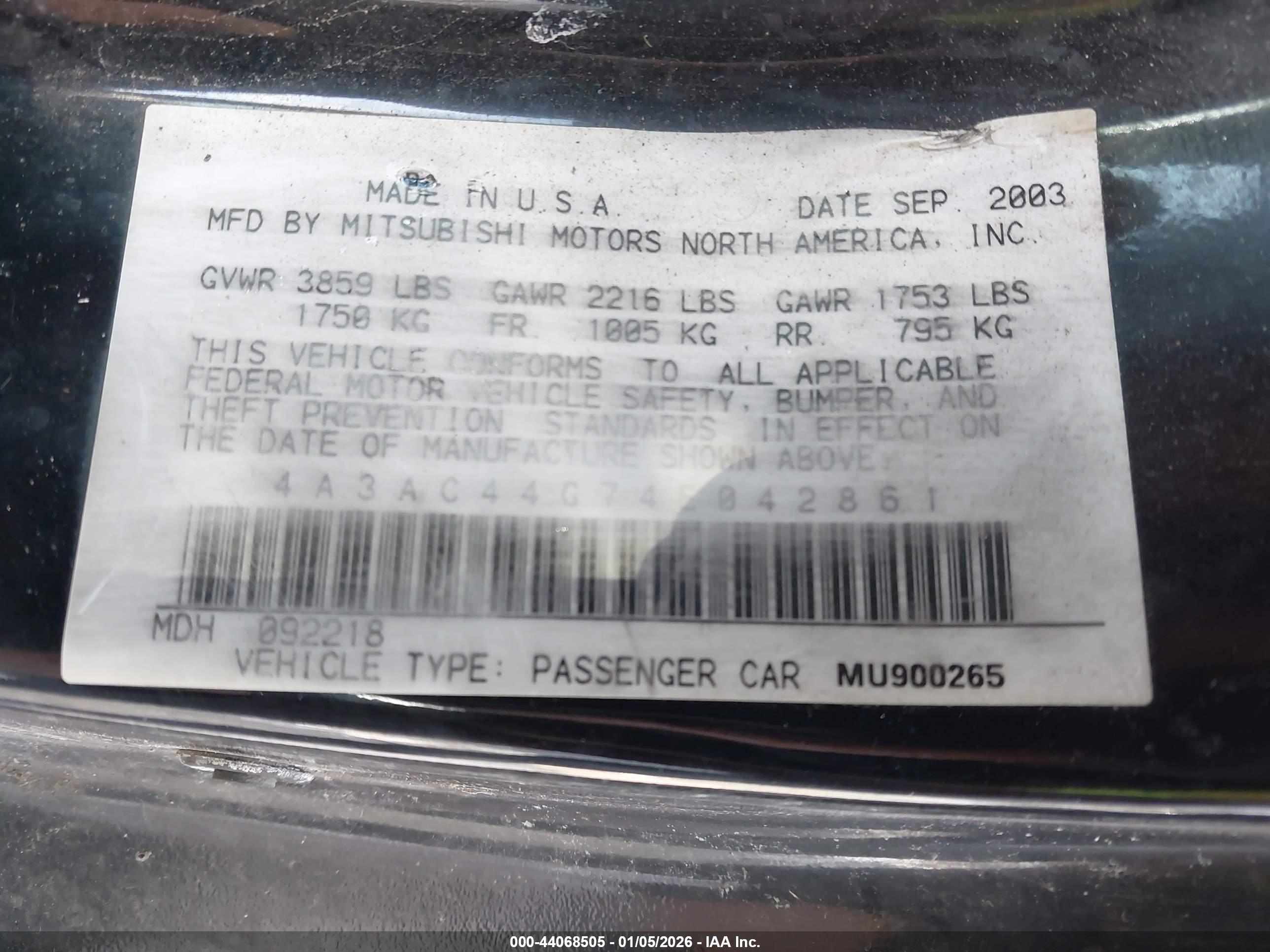MITSUBISHI ECLIPSE image 9