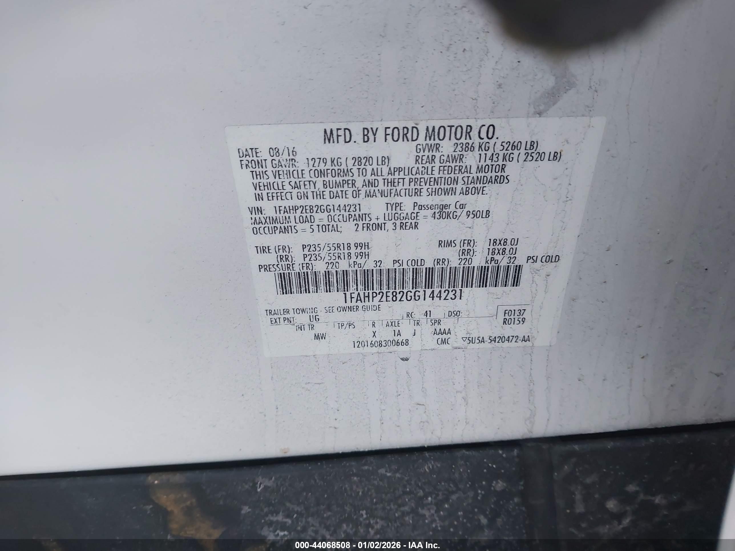 FORD TAURUS image 9