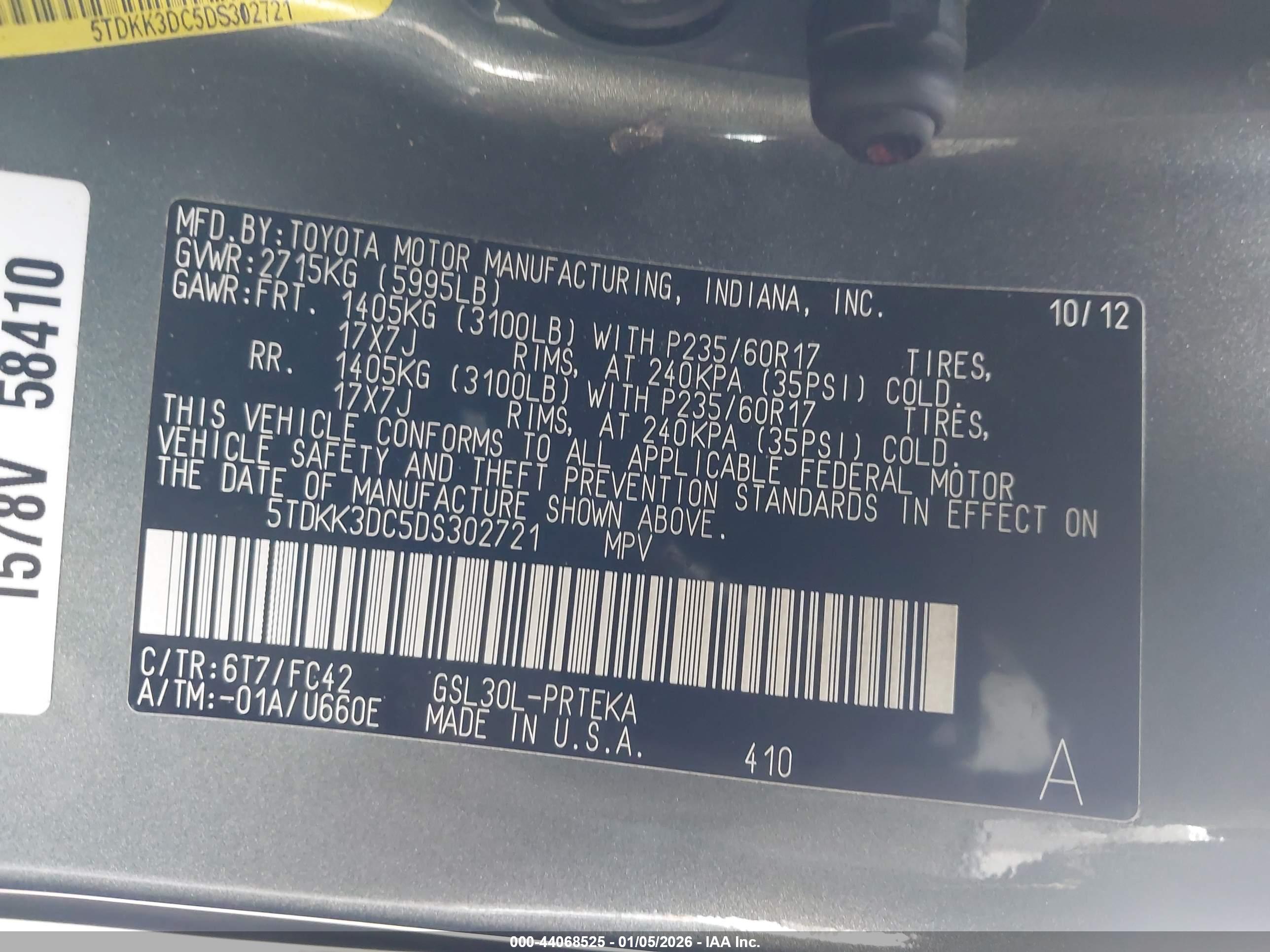 TOYOTA SIENNA image 9