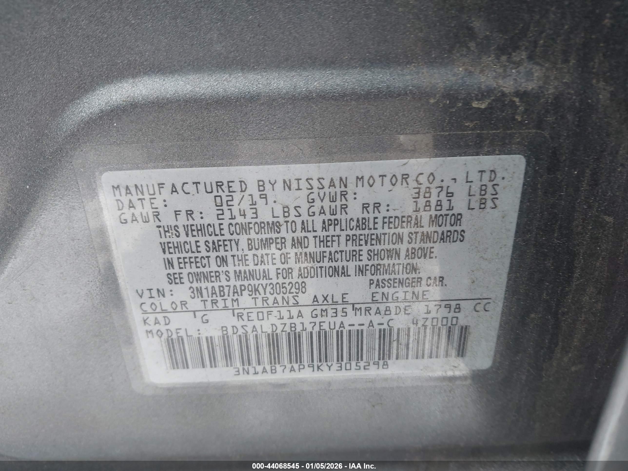 NISSAN SENTRA image 9