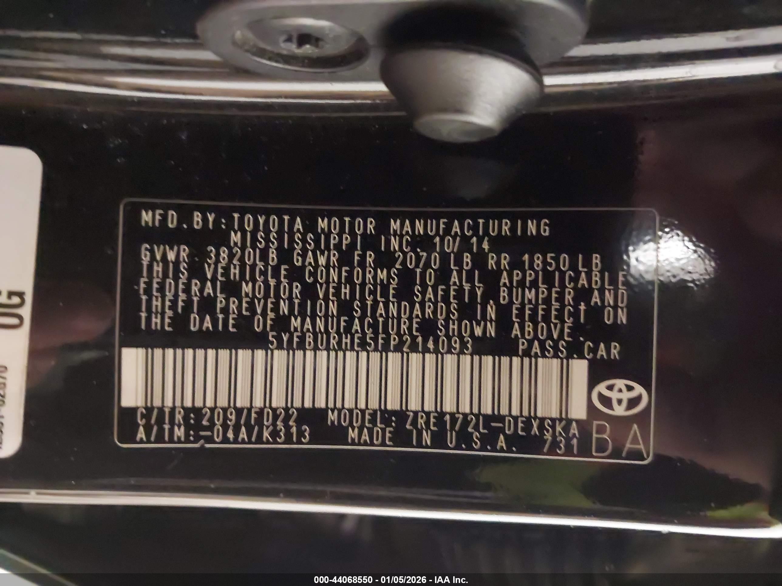 TOYOTA COROLLA image 9