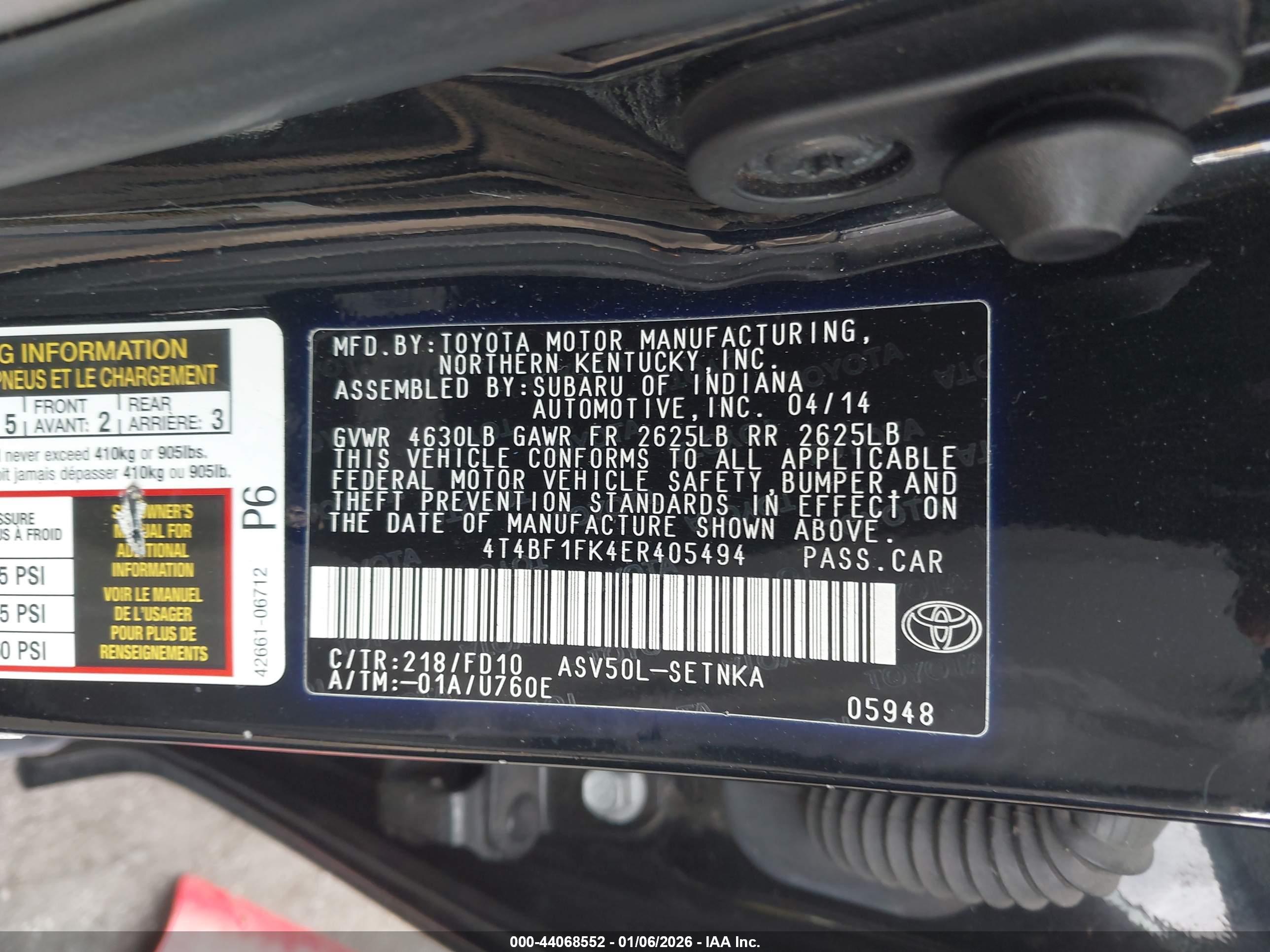 TOYOTA CAMRY image 9