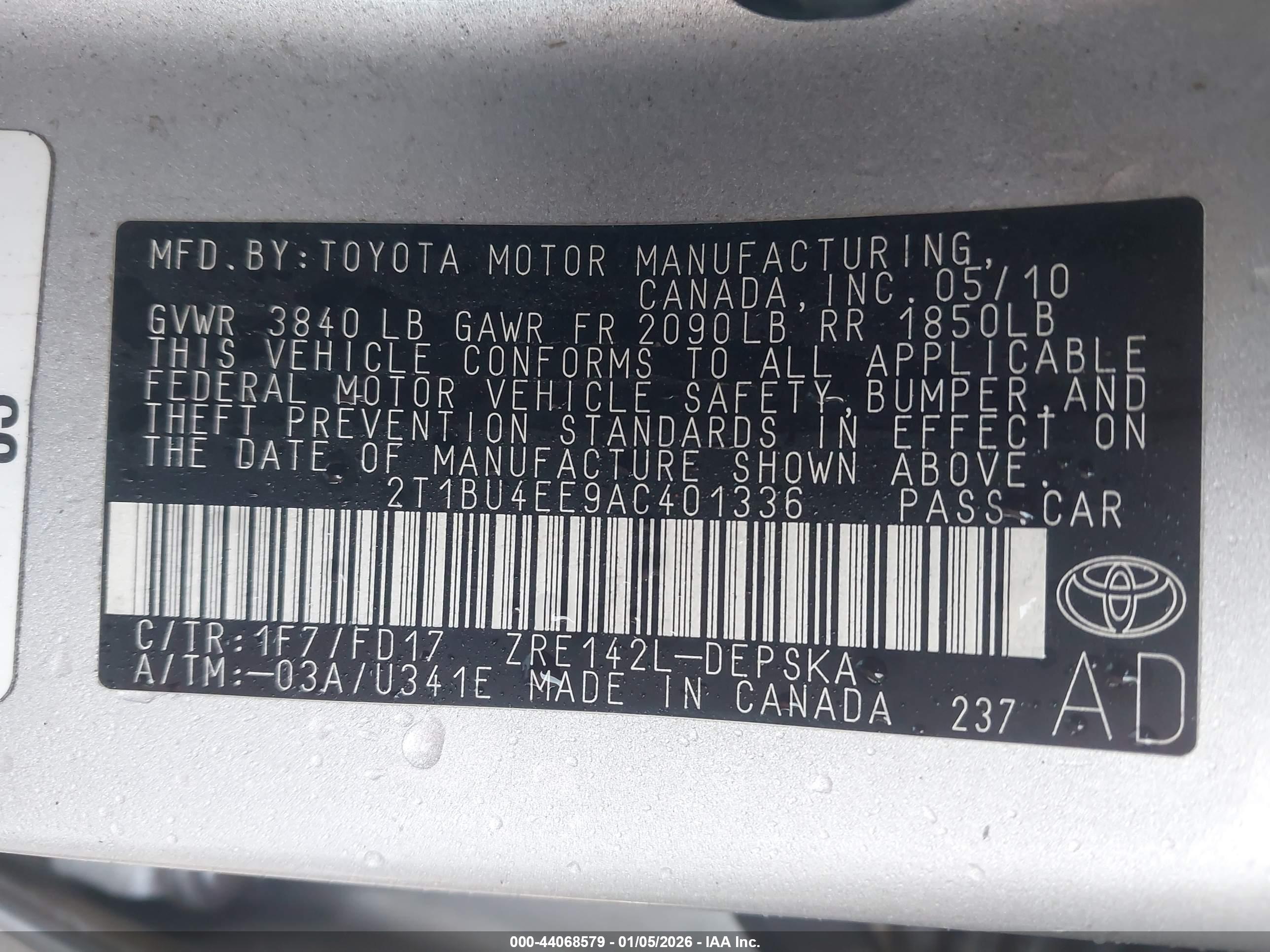 TOYOTA COROLLA image 9