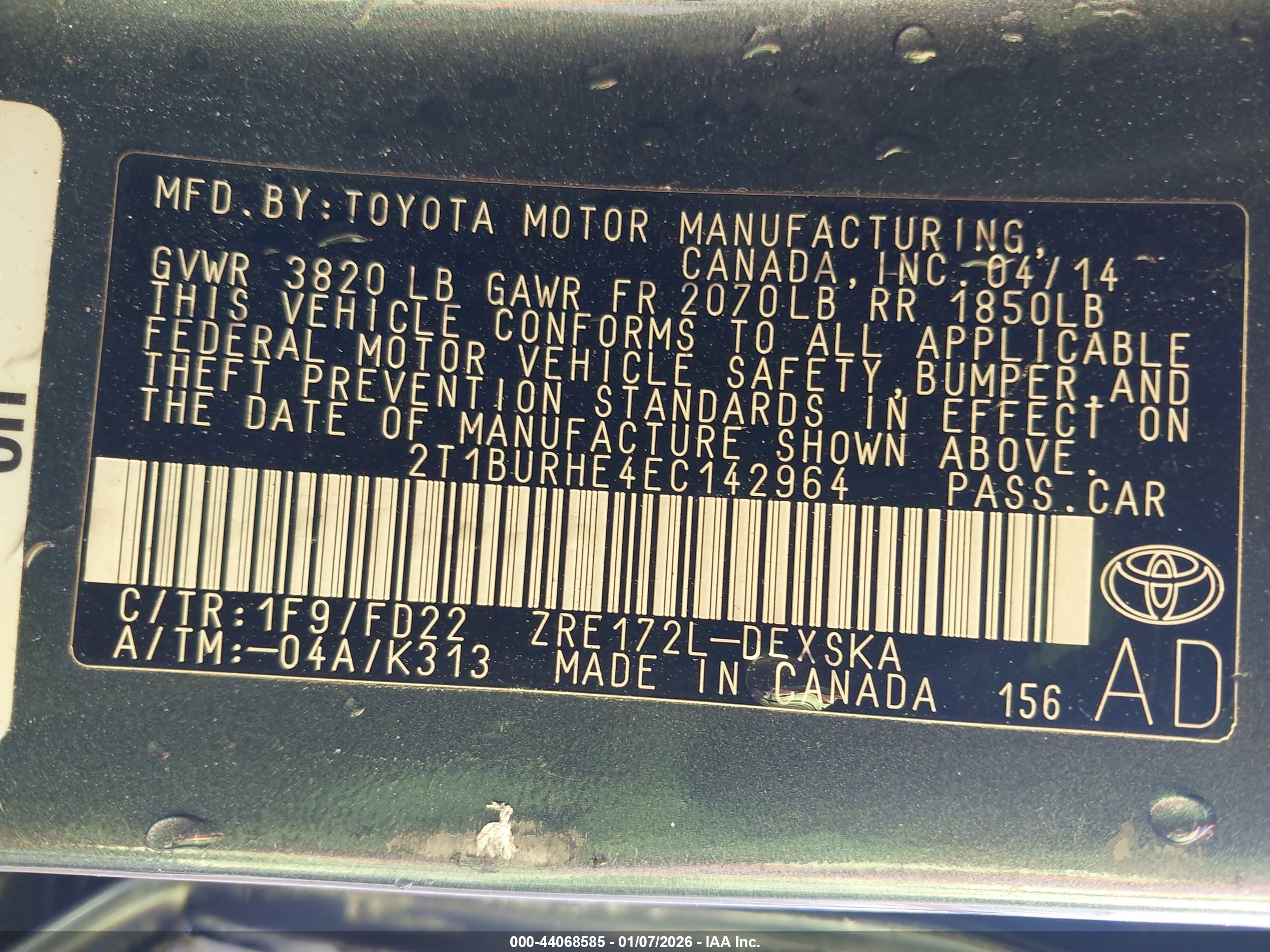TOYOTA COROLLA image 9