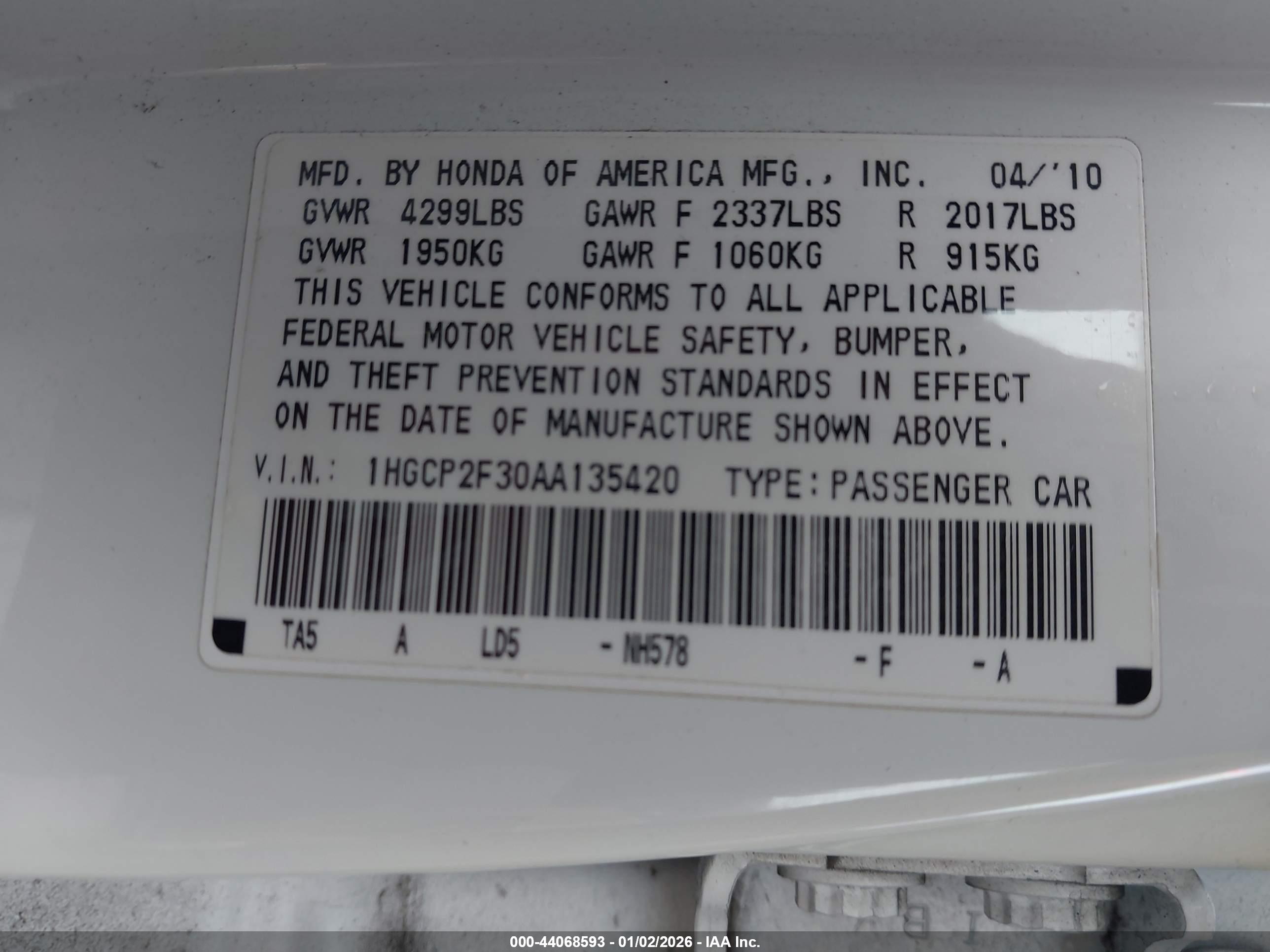 HONDA ACCORD image 9