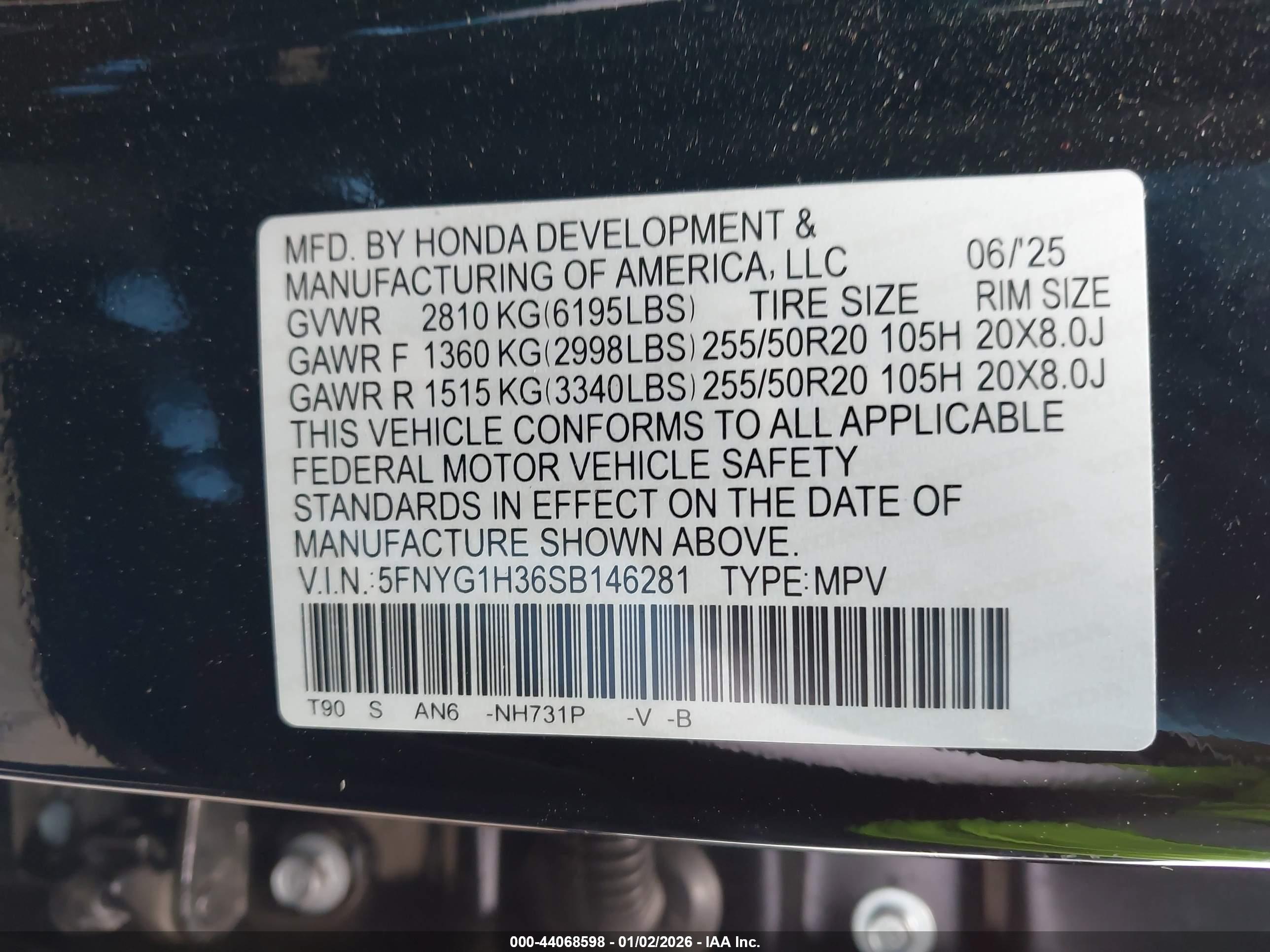 HONDA PILOT image 9