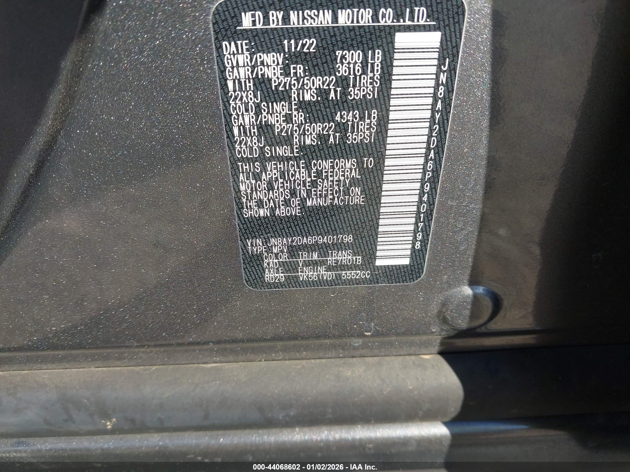 NISSAN ARMADA image 9